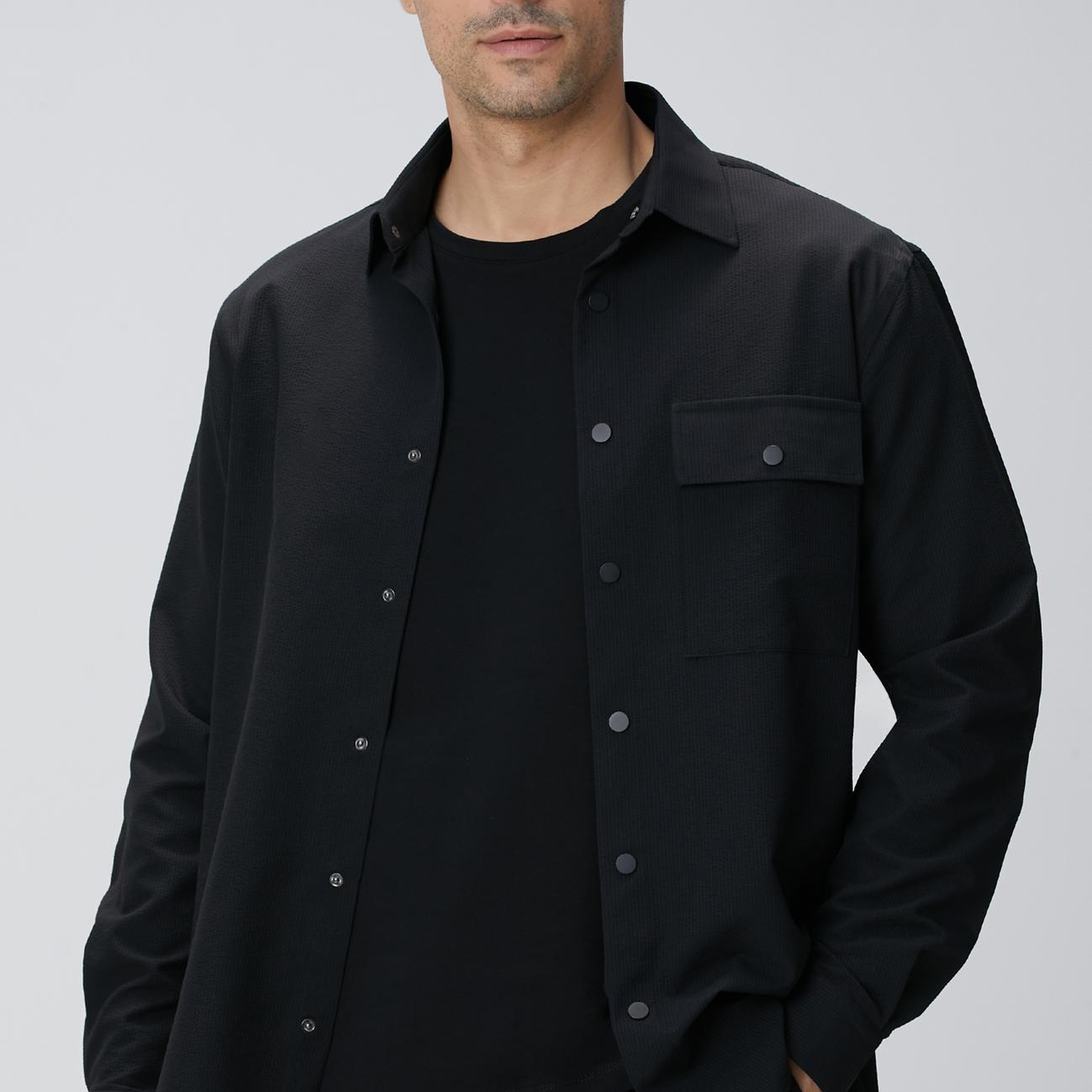 Network Erkek N-Tech Siyah Gömlek