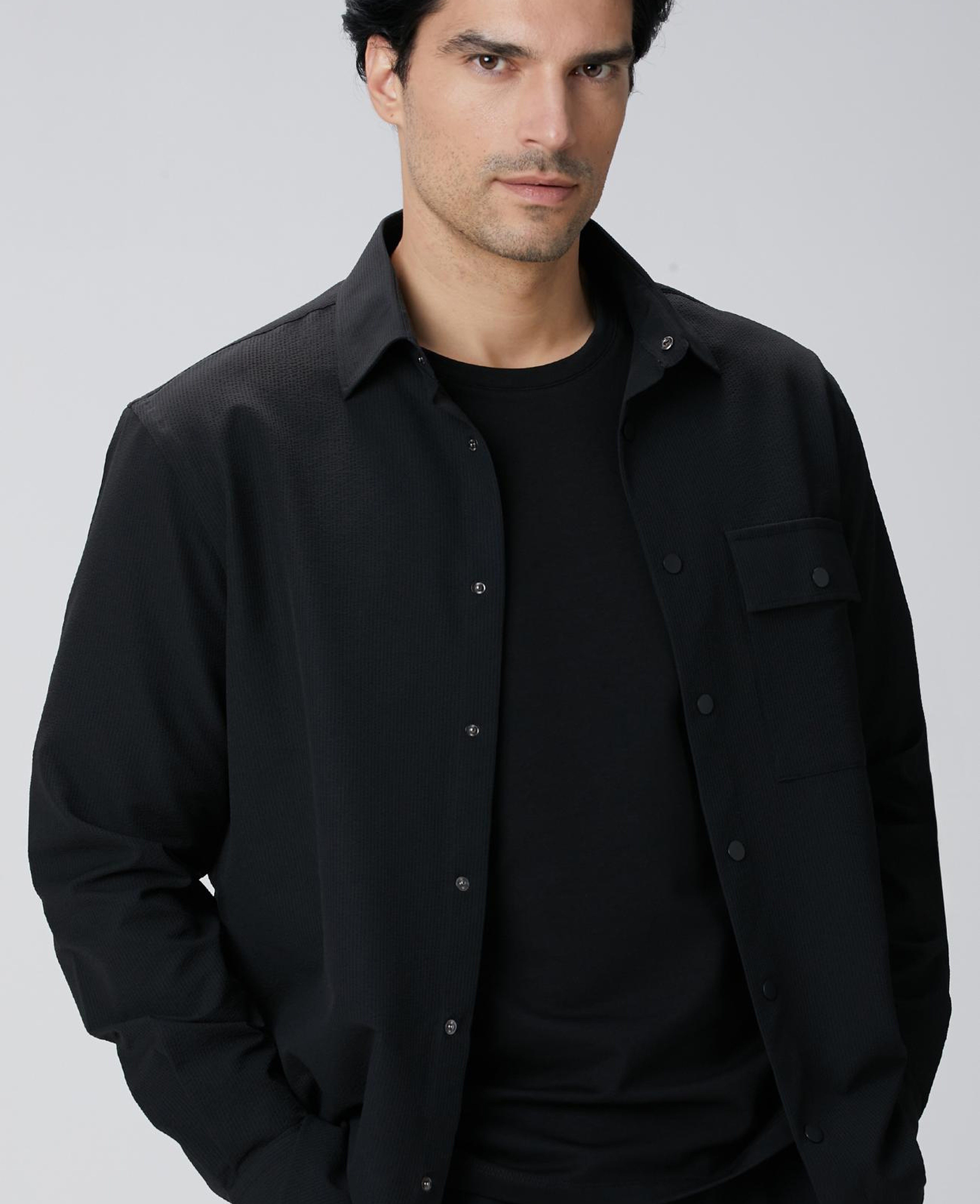 Network Erkek N-Tech Siyah Gömlek