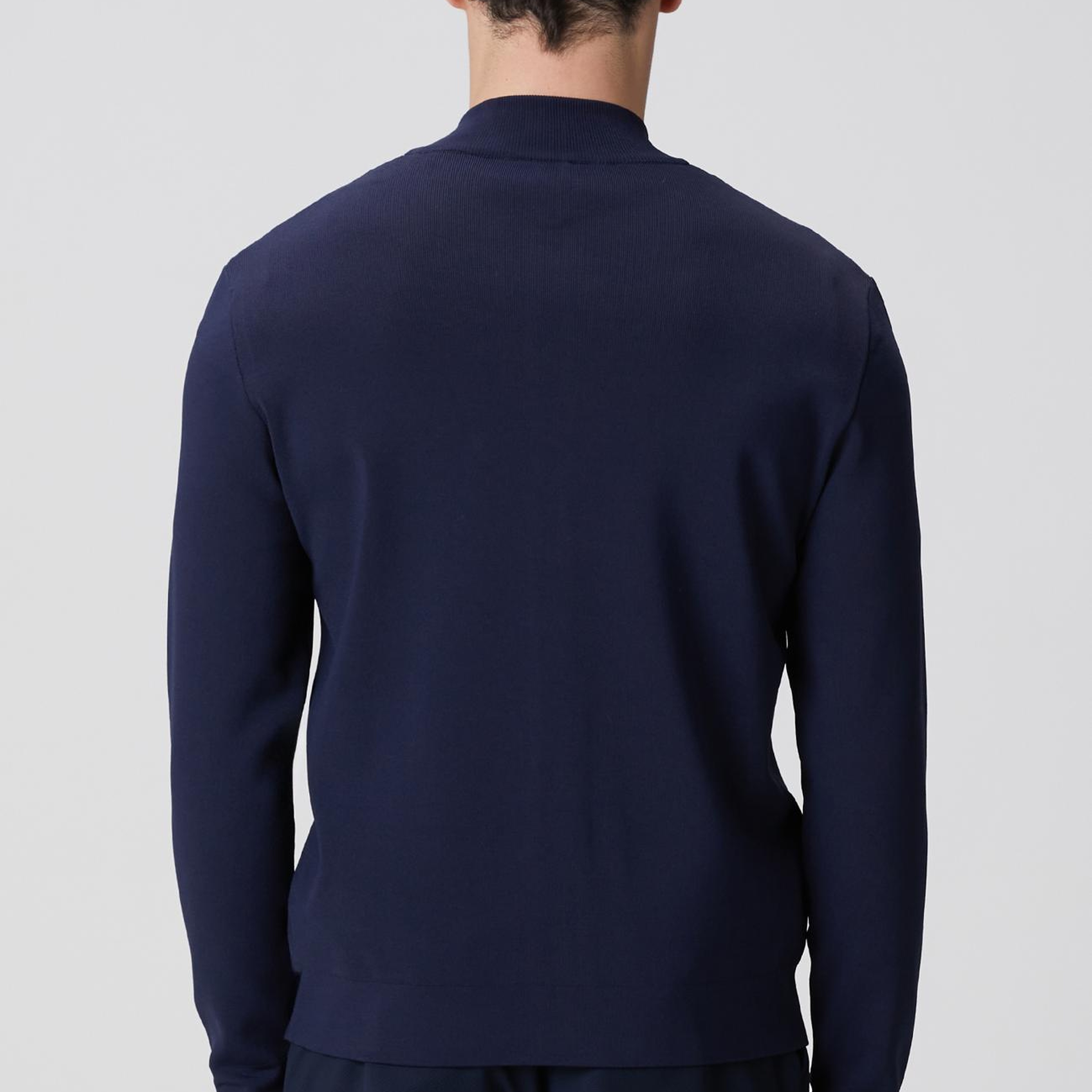 Network Erkek Lacivert Cep Detaylı Triko Mont