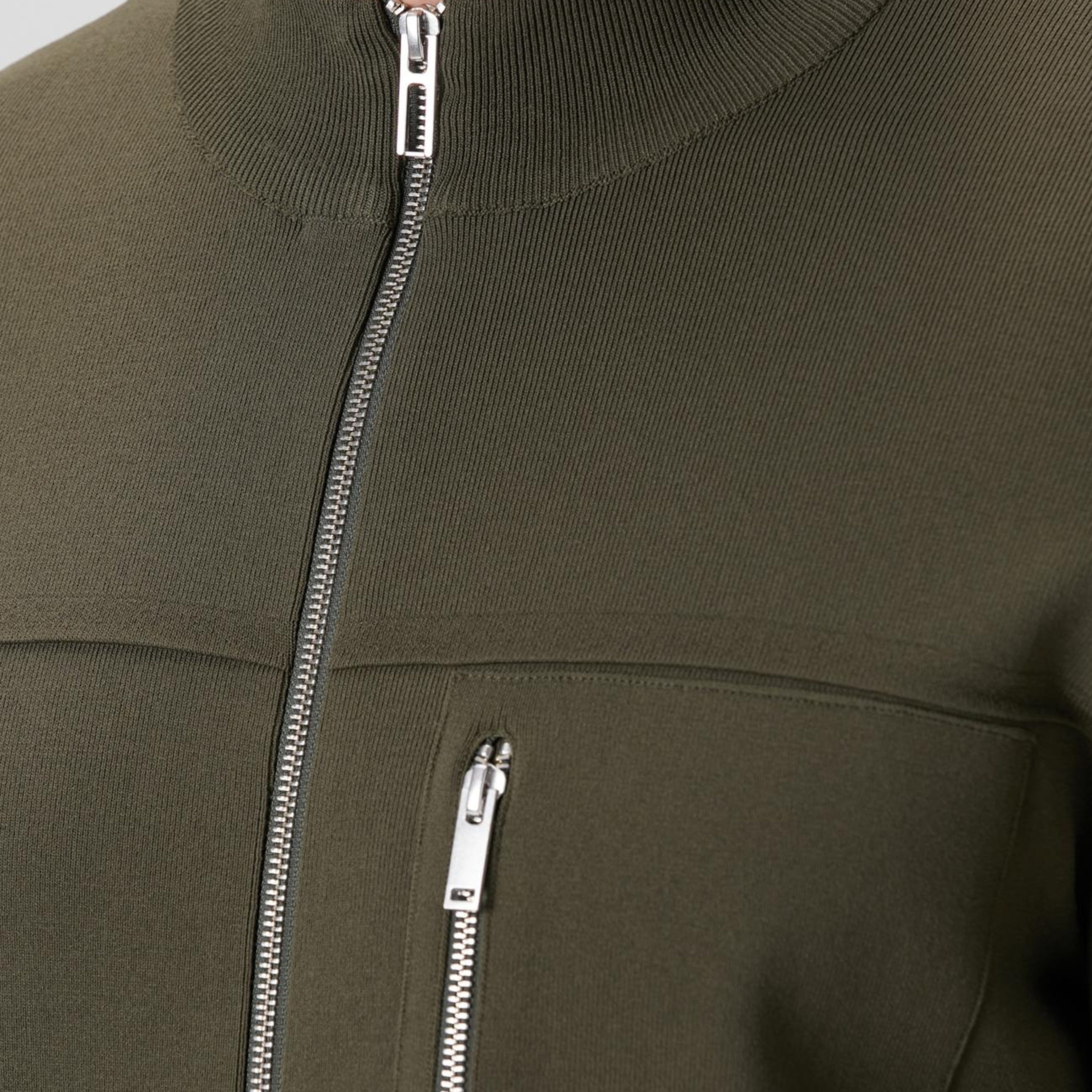 Network Erkek Haki Cep Detaylı Triko Mont