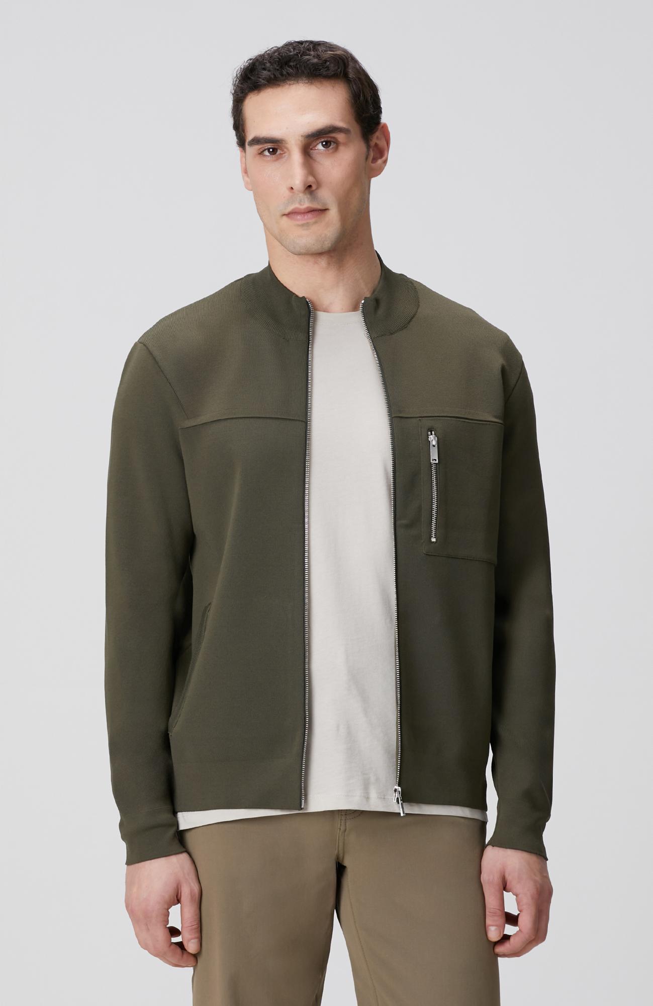 Network Erkek Haki Cep Detaylı Triko Mont