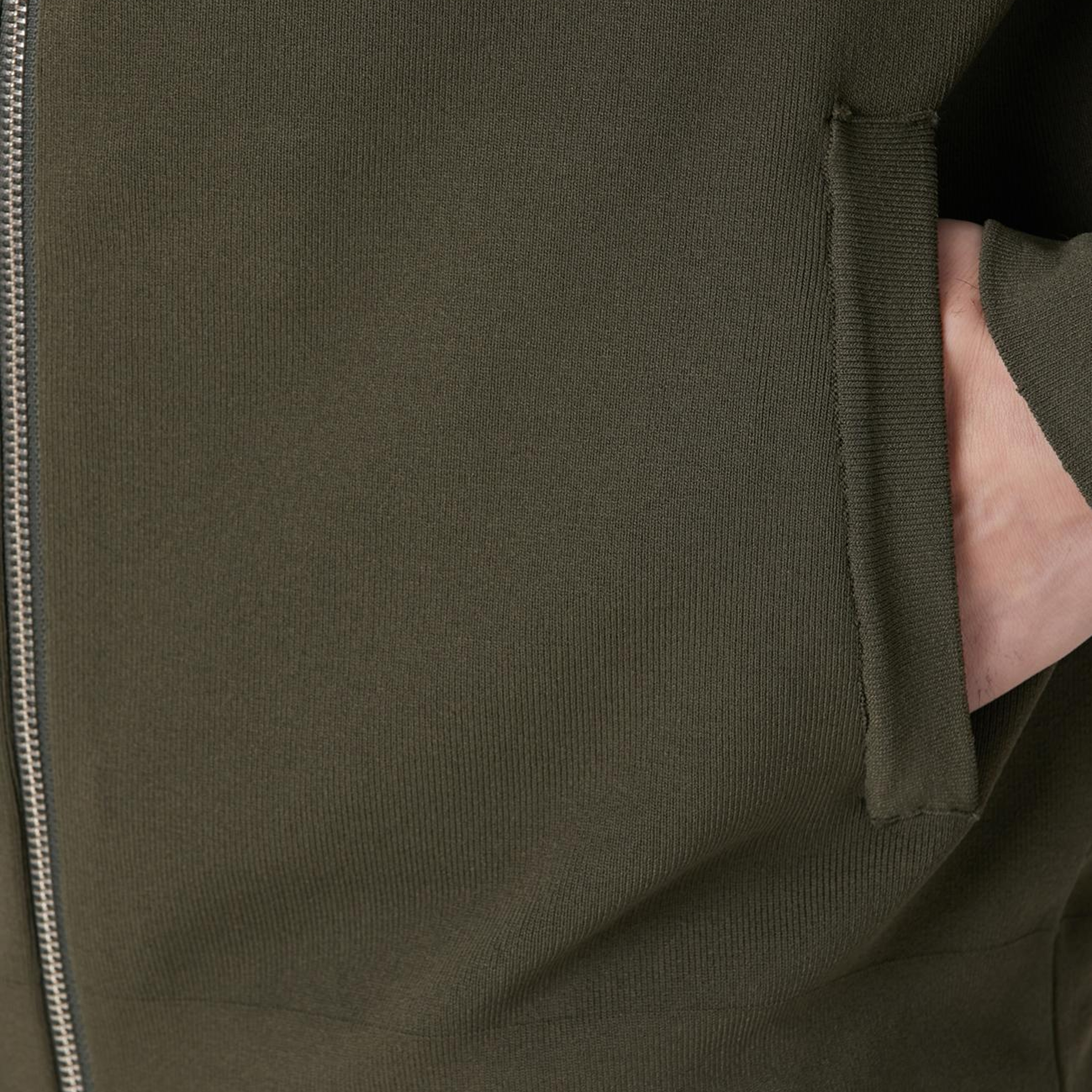 Network Erkek Haki Cep Detaylı Triko Mont