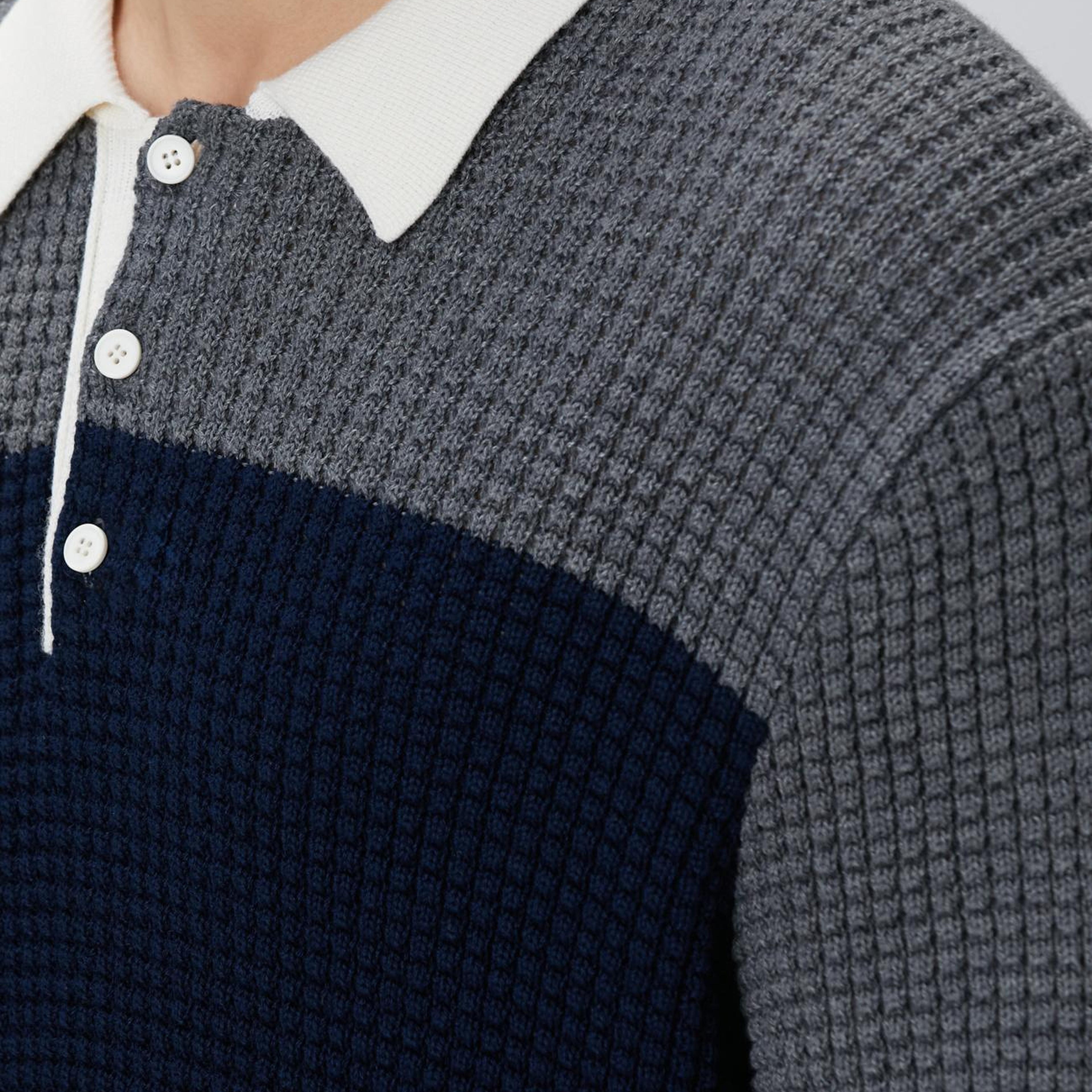 Network Erkek Gri Triko Kazak