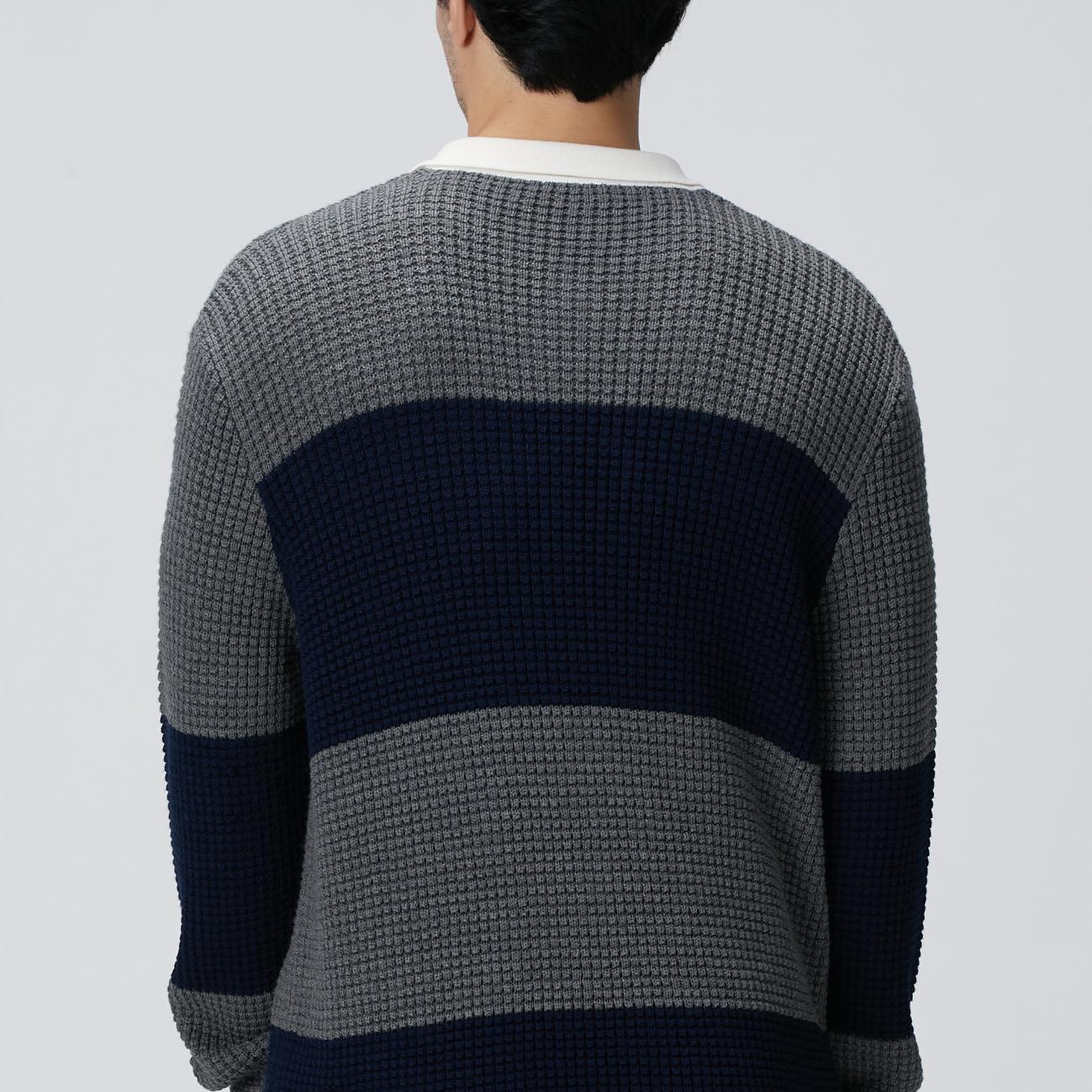 Network Erkek Gri Triko Kazak