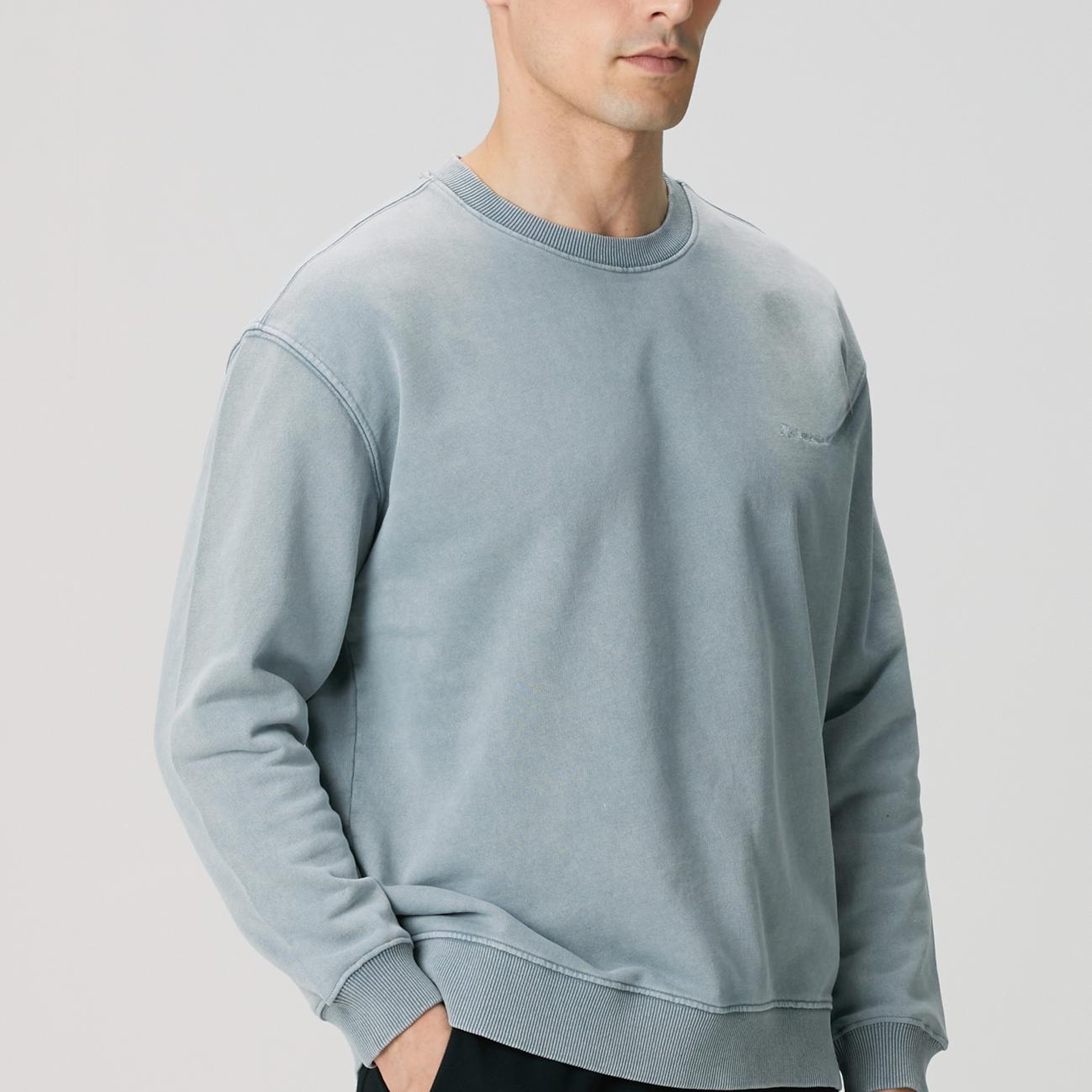 Network Erkek Mavi Armalı Sweatshirt