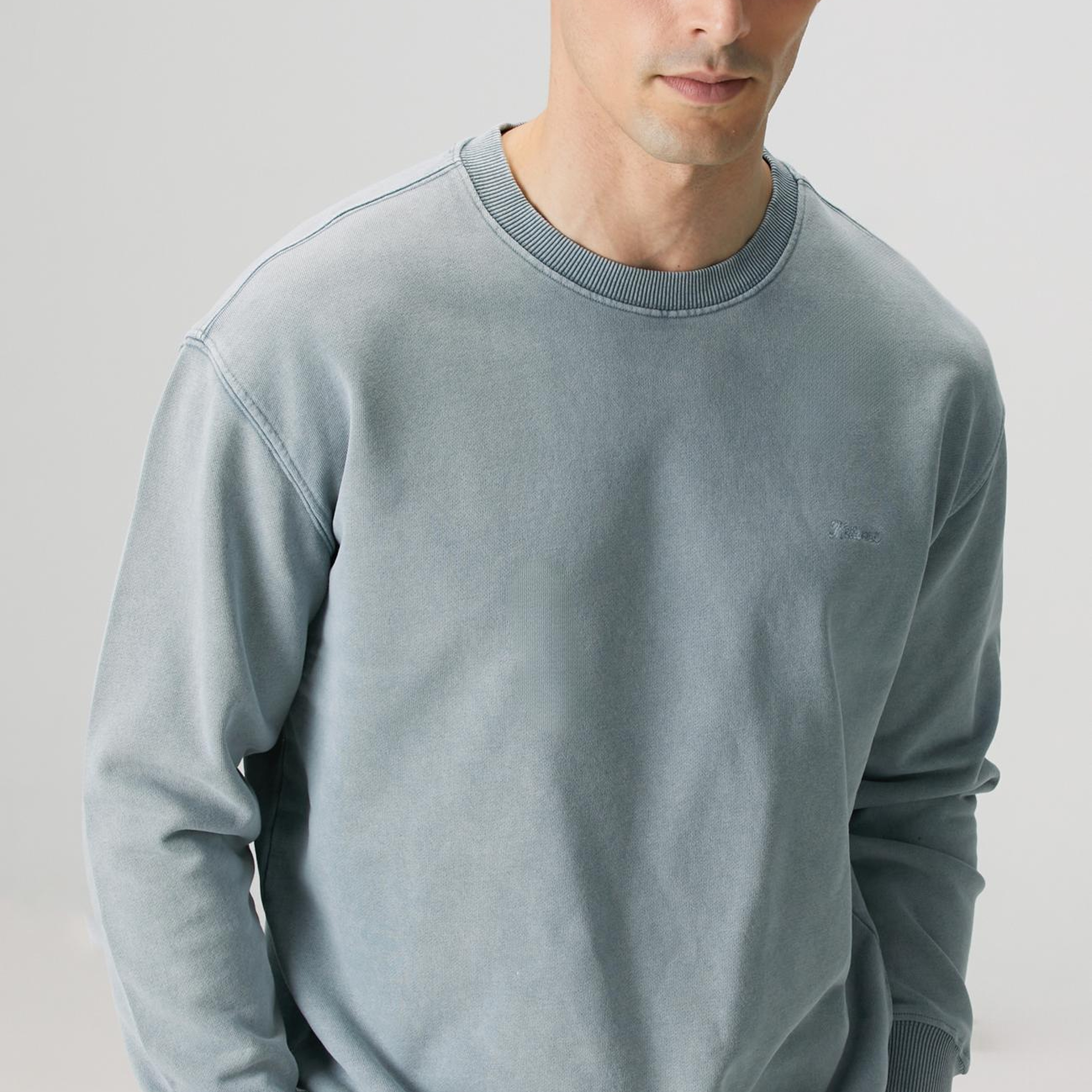 Network Erkek Mavi Armalı Sweatshirt