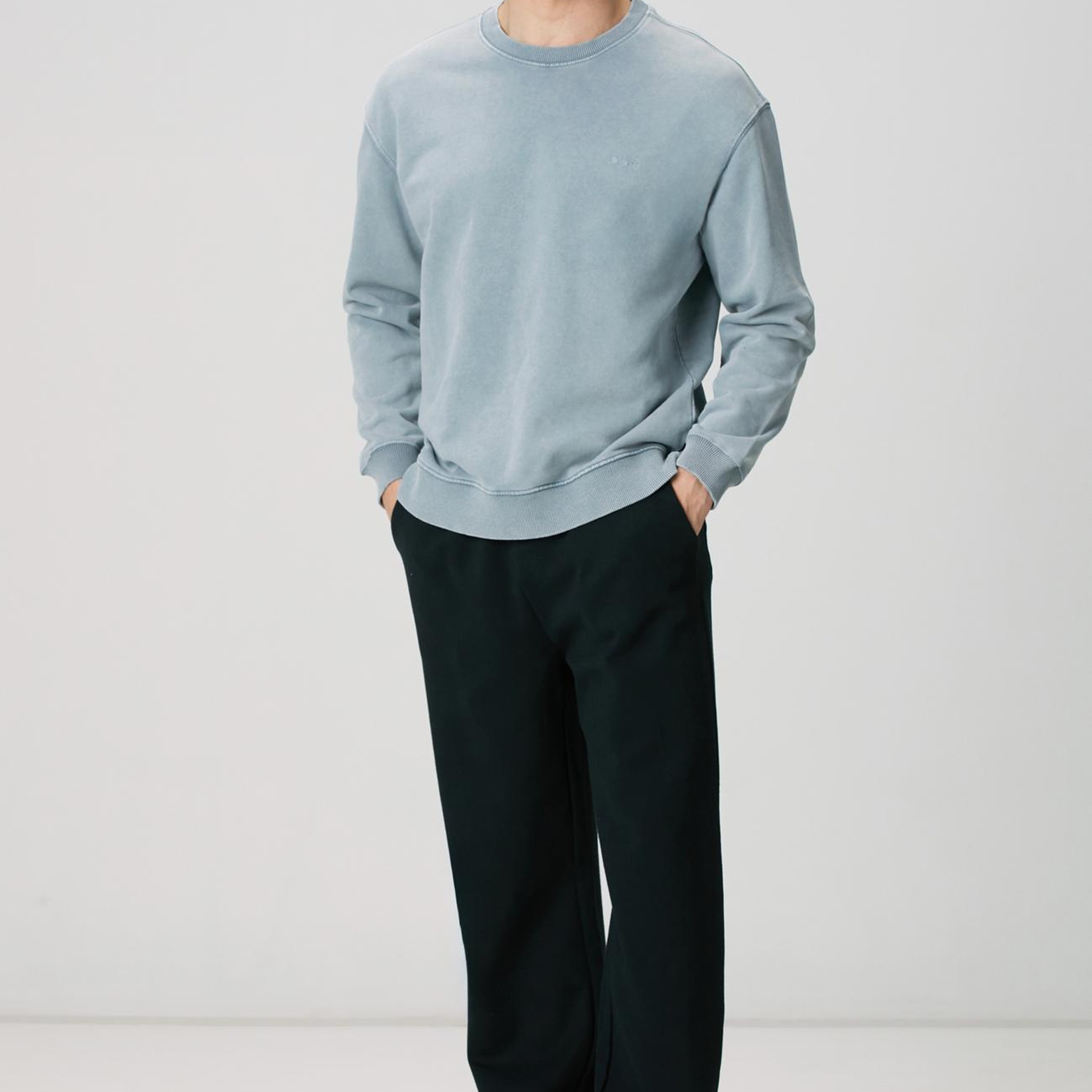 Network Erkek Mavi Armalı Sweatshirt