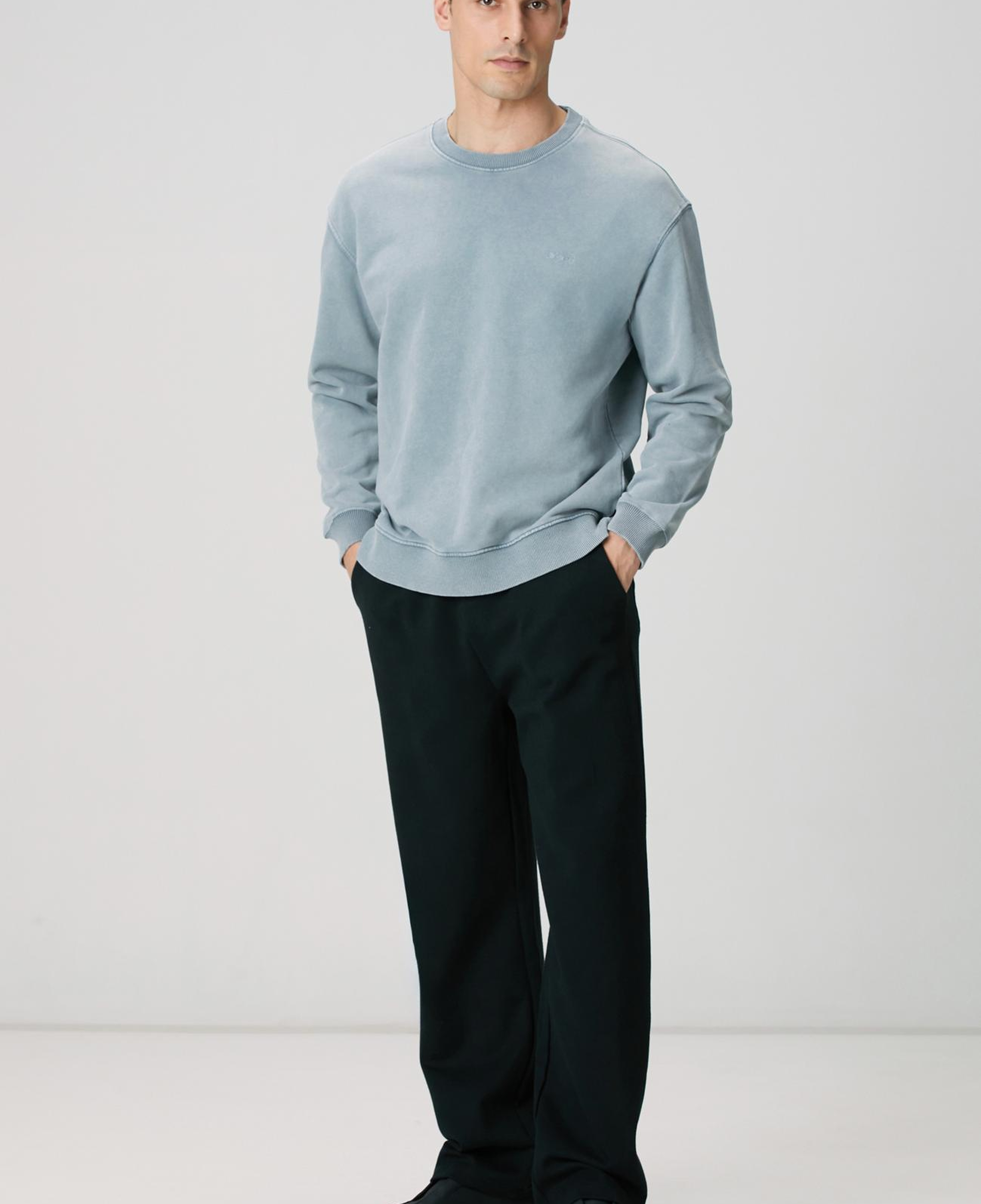 Network Erkek Mavi Armalı Sweatshirt