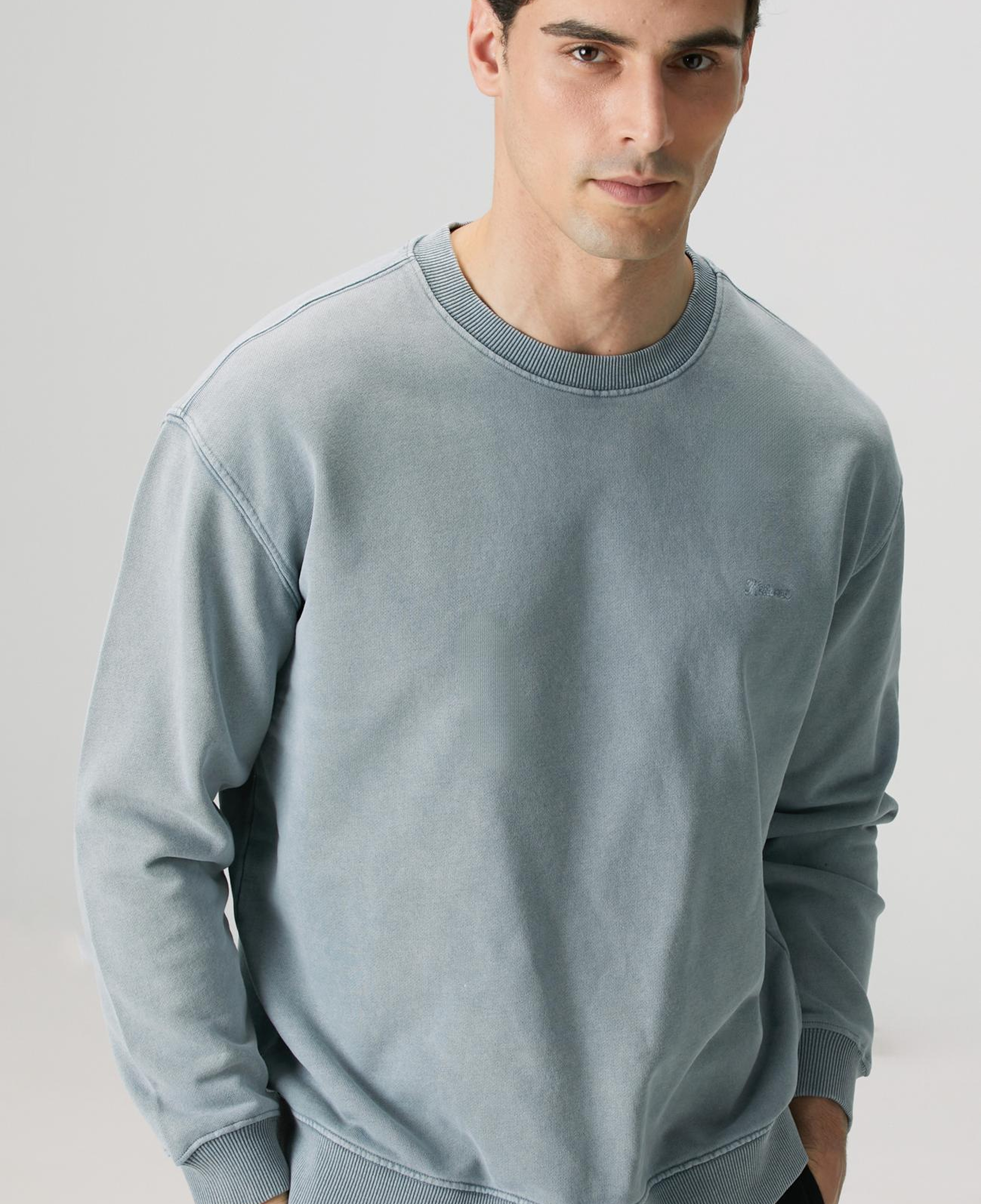 Network Erkek Mavi Armalı Sweatshirt