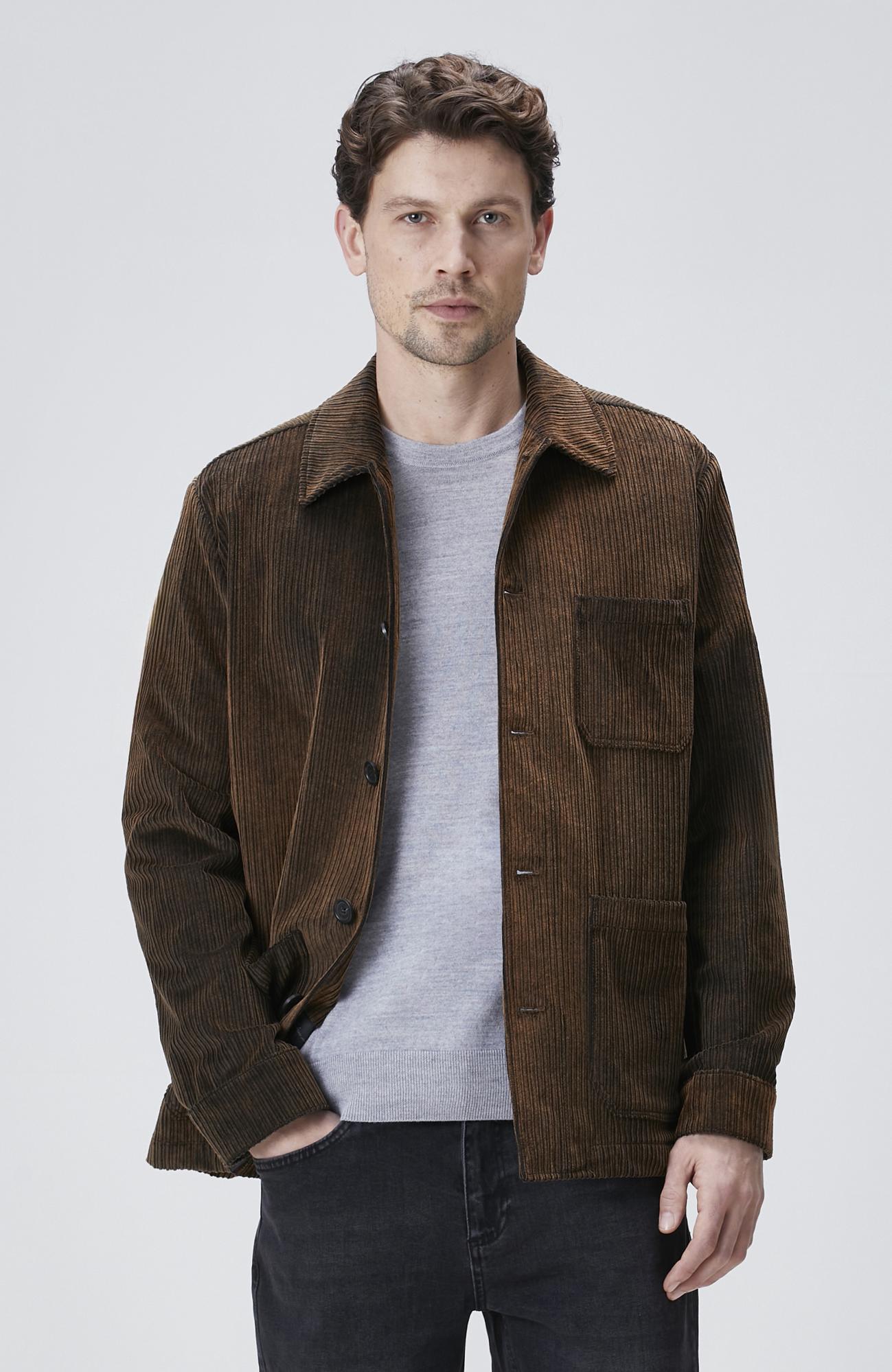 Network Erkek Kahverengi Fitilli Kadife Coat Ceket