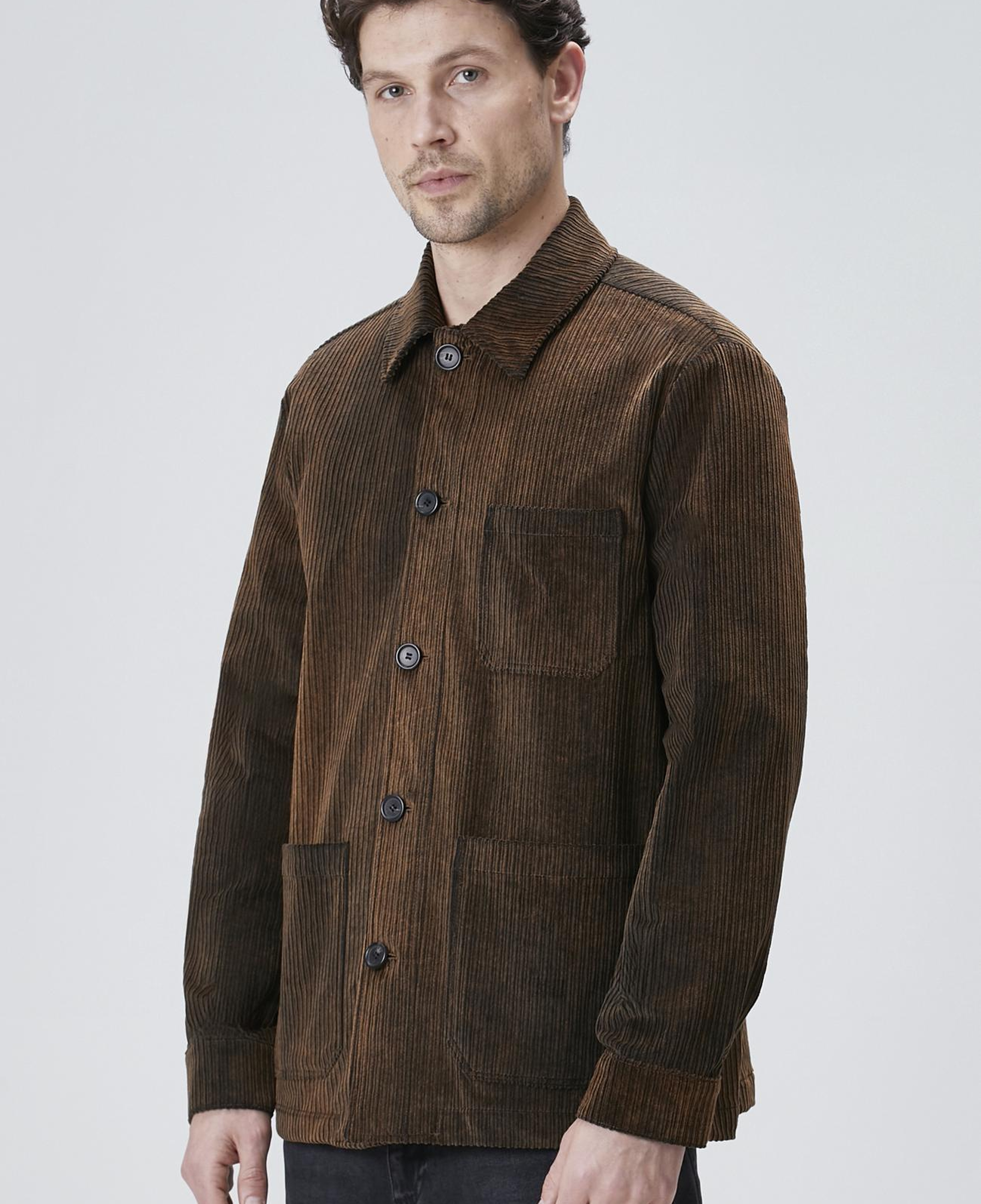 Network Erkek Kahverengi Fitilli Kadife Coat Ceket