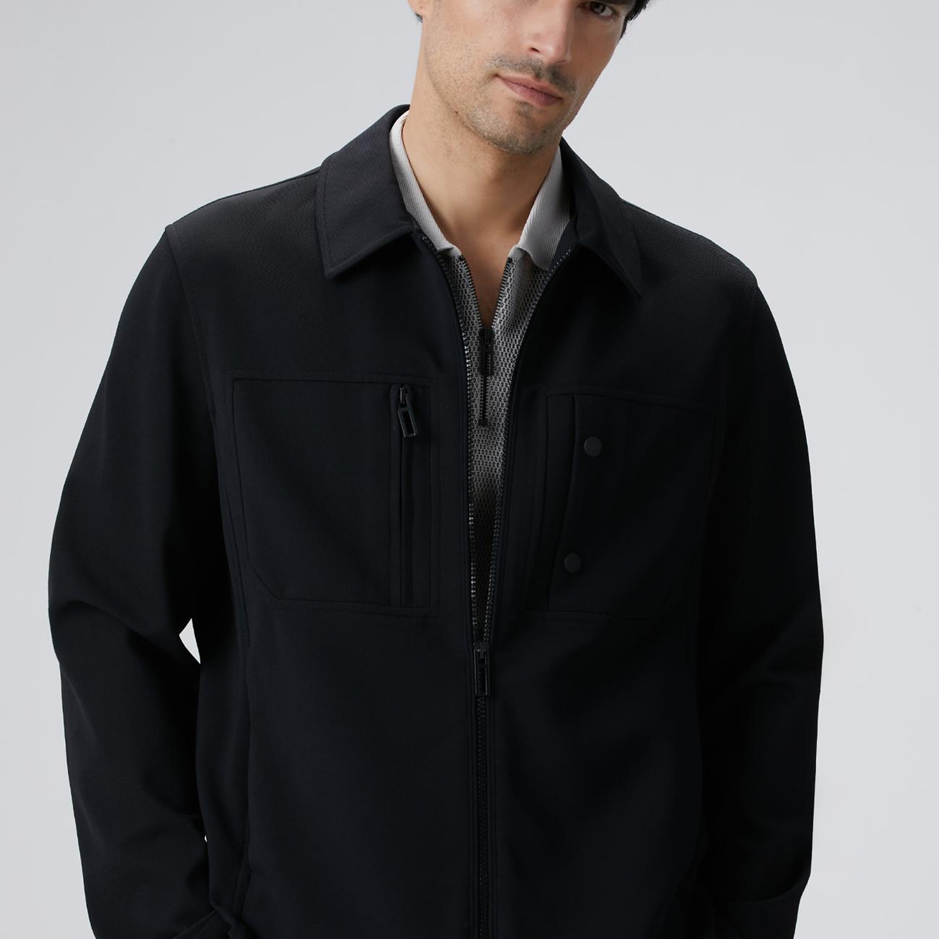 Network Erkek N-Tech Siyah Dış Gömlek