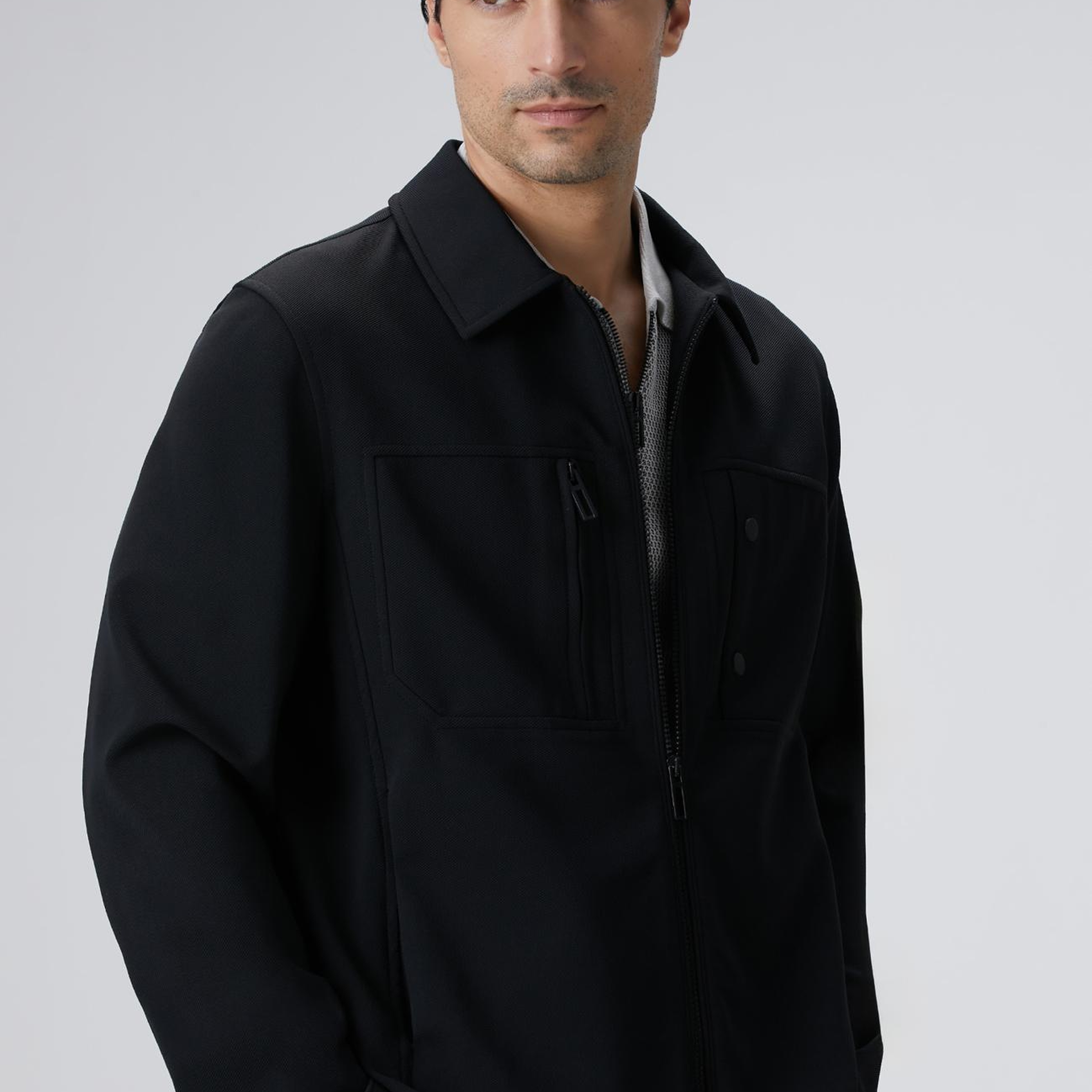 Network Erkek N-Tech Siyah Dış Gömlek