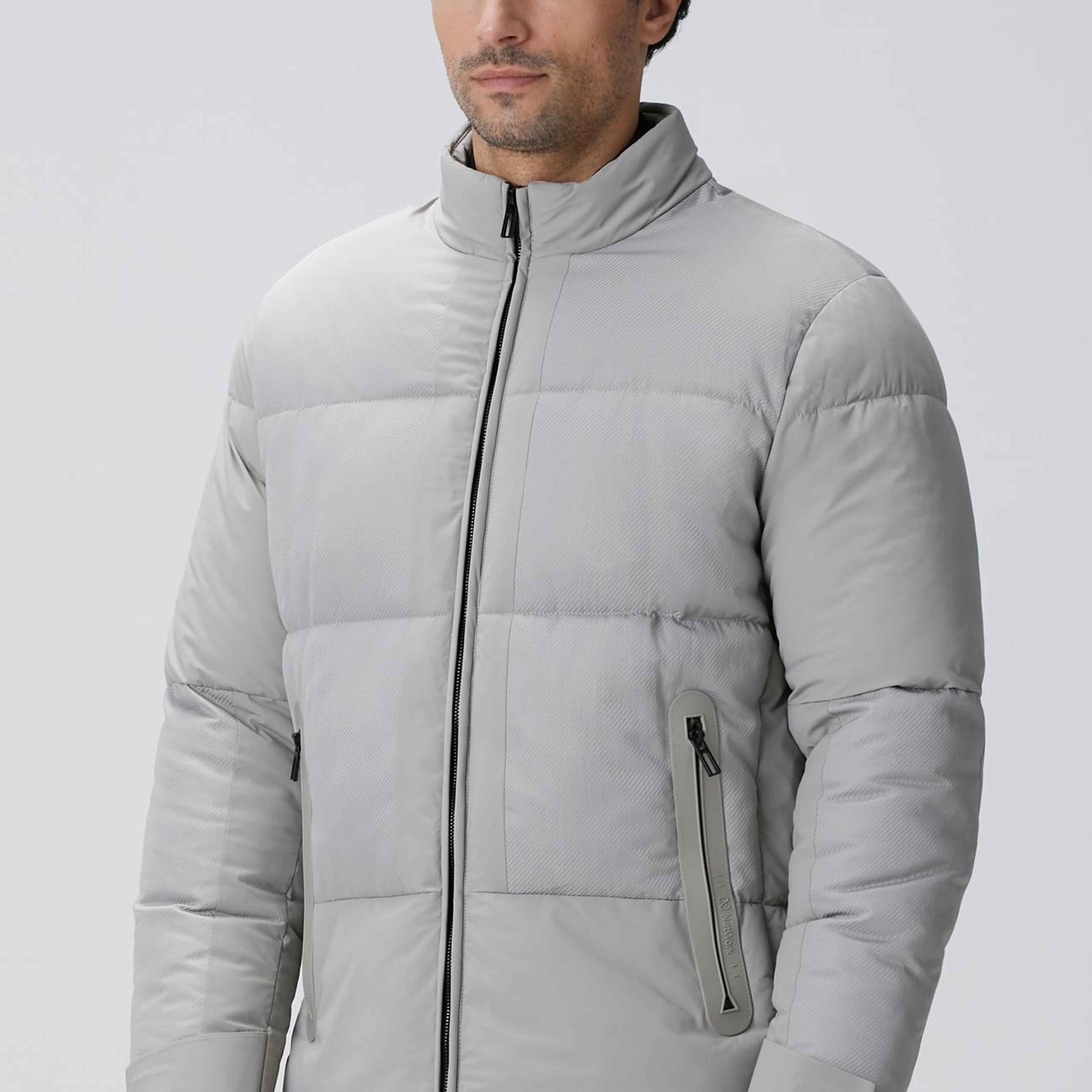 Network Erkek N-Tech Taş Dik Yaka Puffer Mont