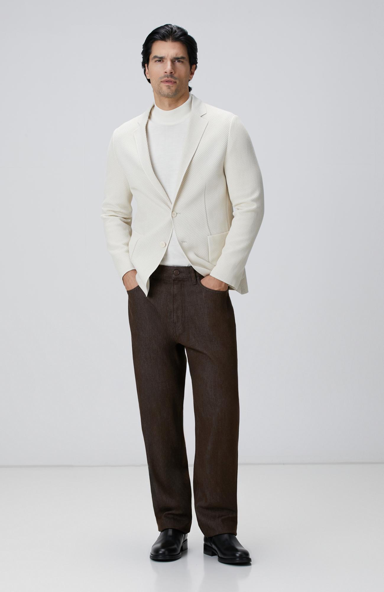 Network Erkek Kahverengi Denim Pantolon