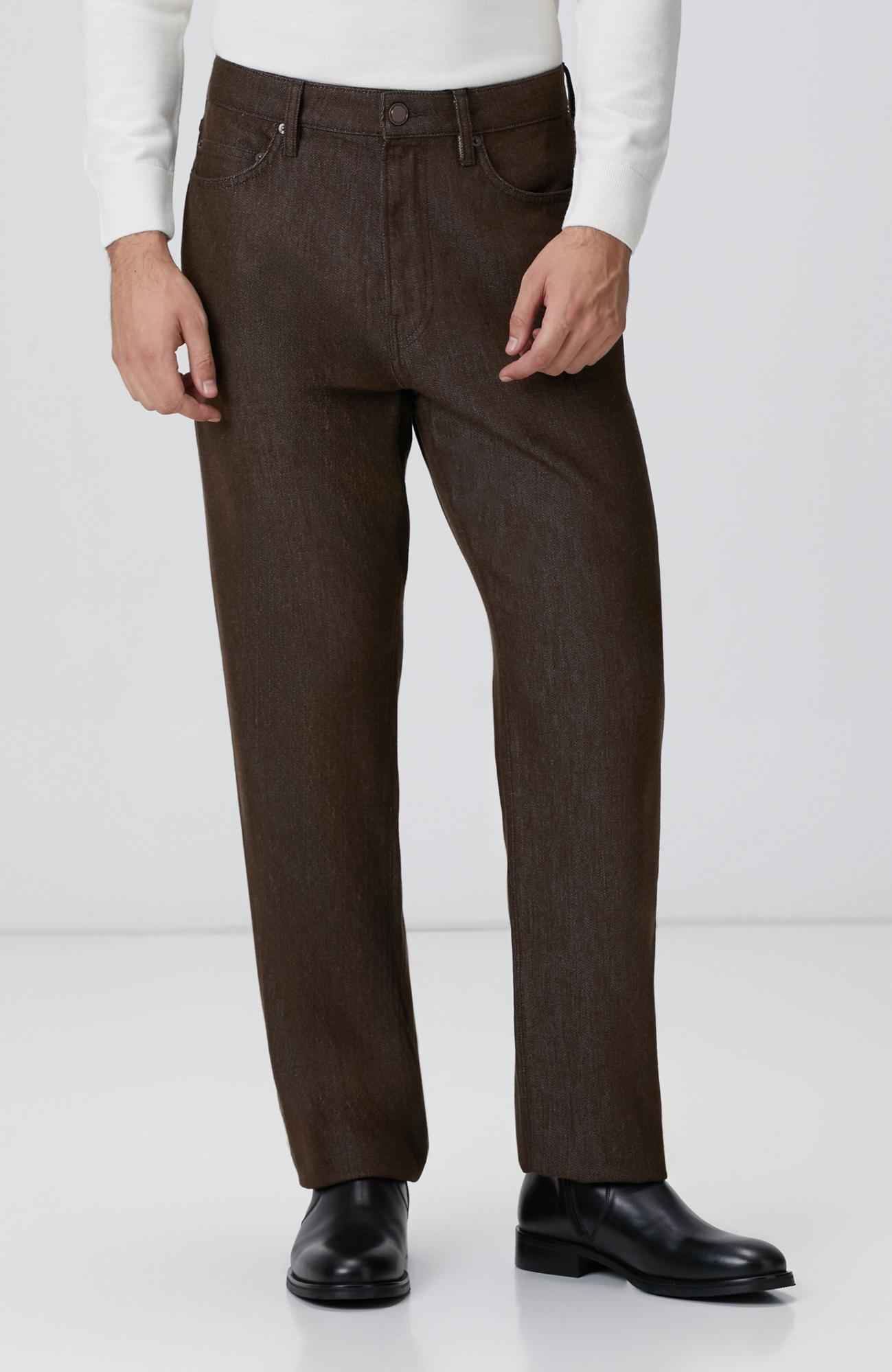 Network Erkek Kahverengi Denim Pantolon