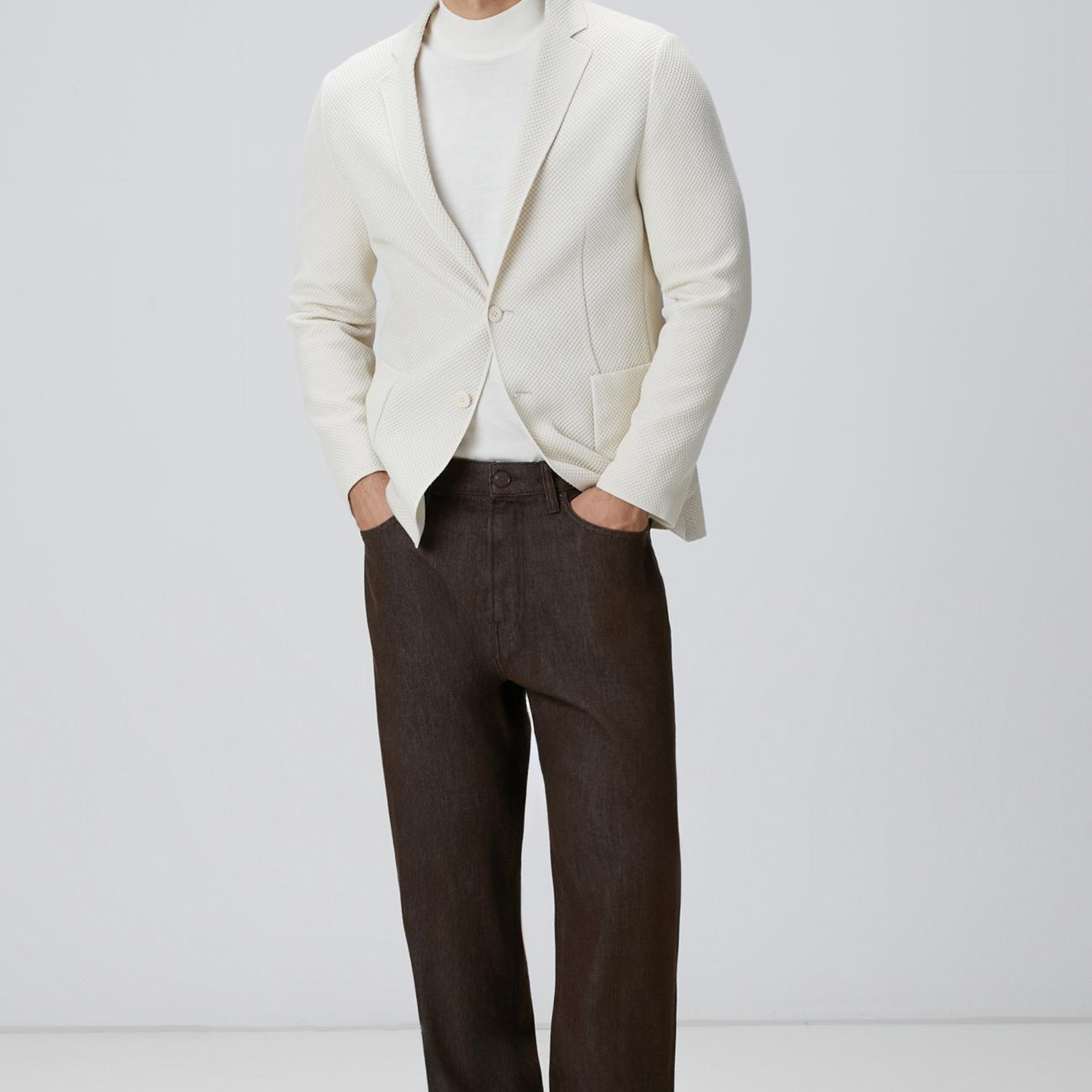 Network Erkek Kahverengi Denim Pantolon