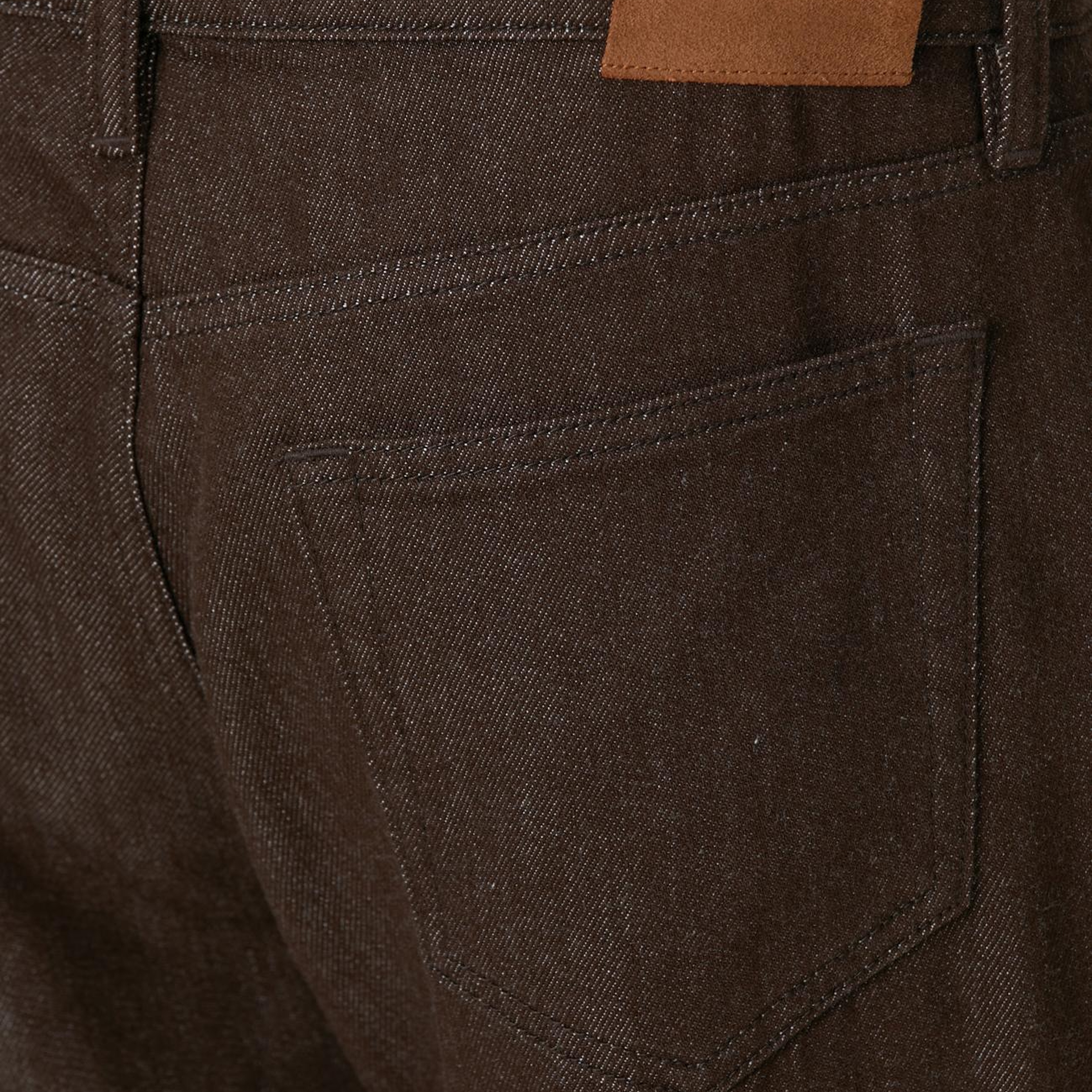 Network Erkek Kahverengi Denim Pantolon