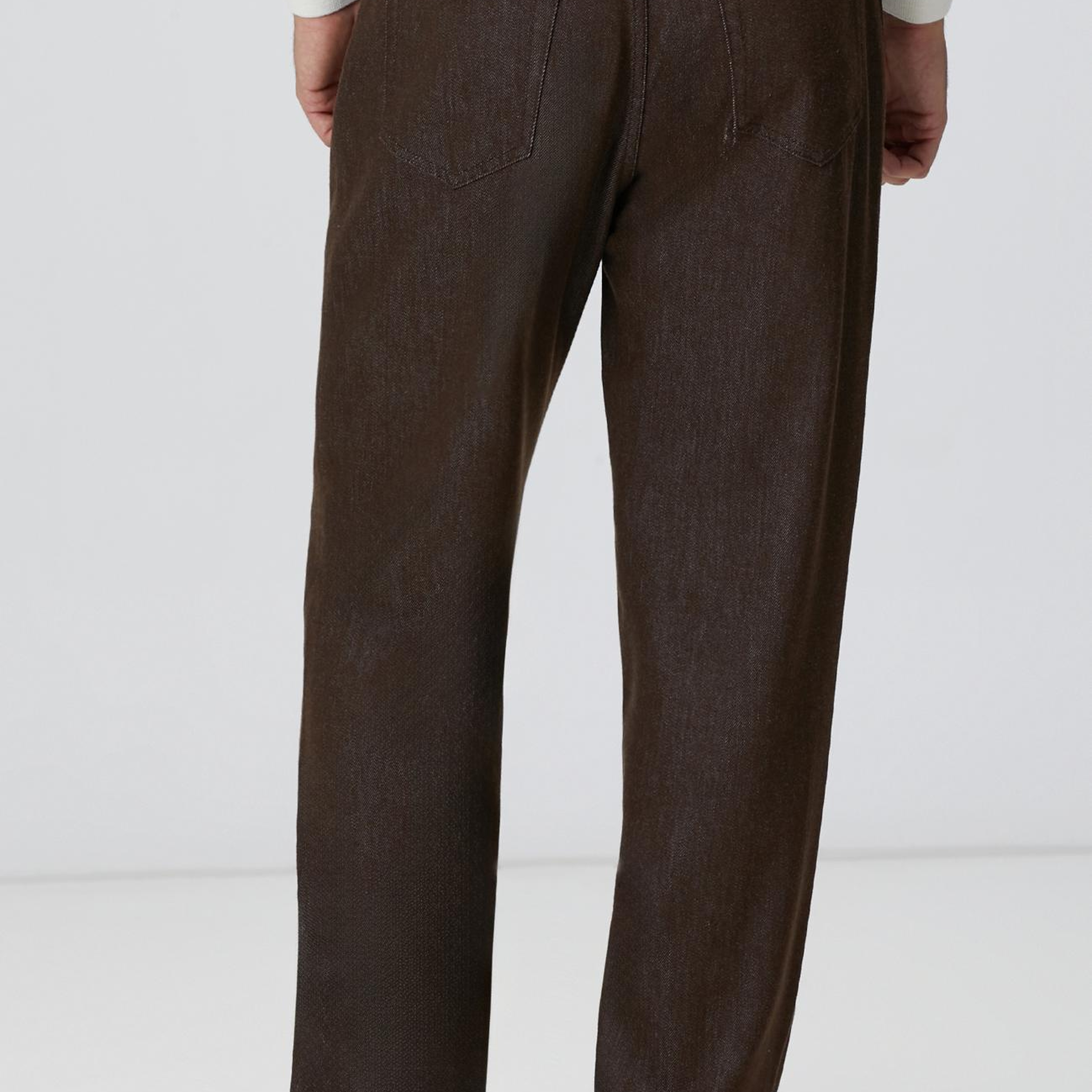 Network Erkek Kahverengi Denim Pantolon