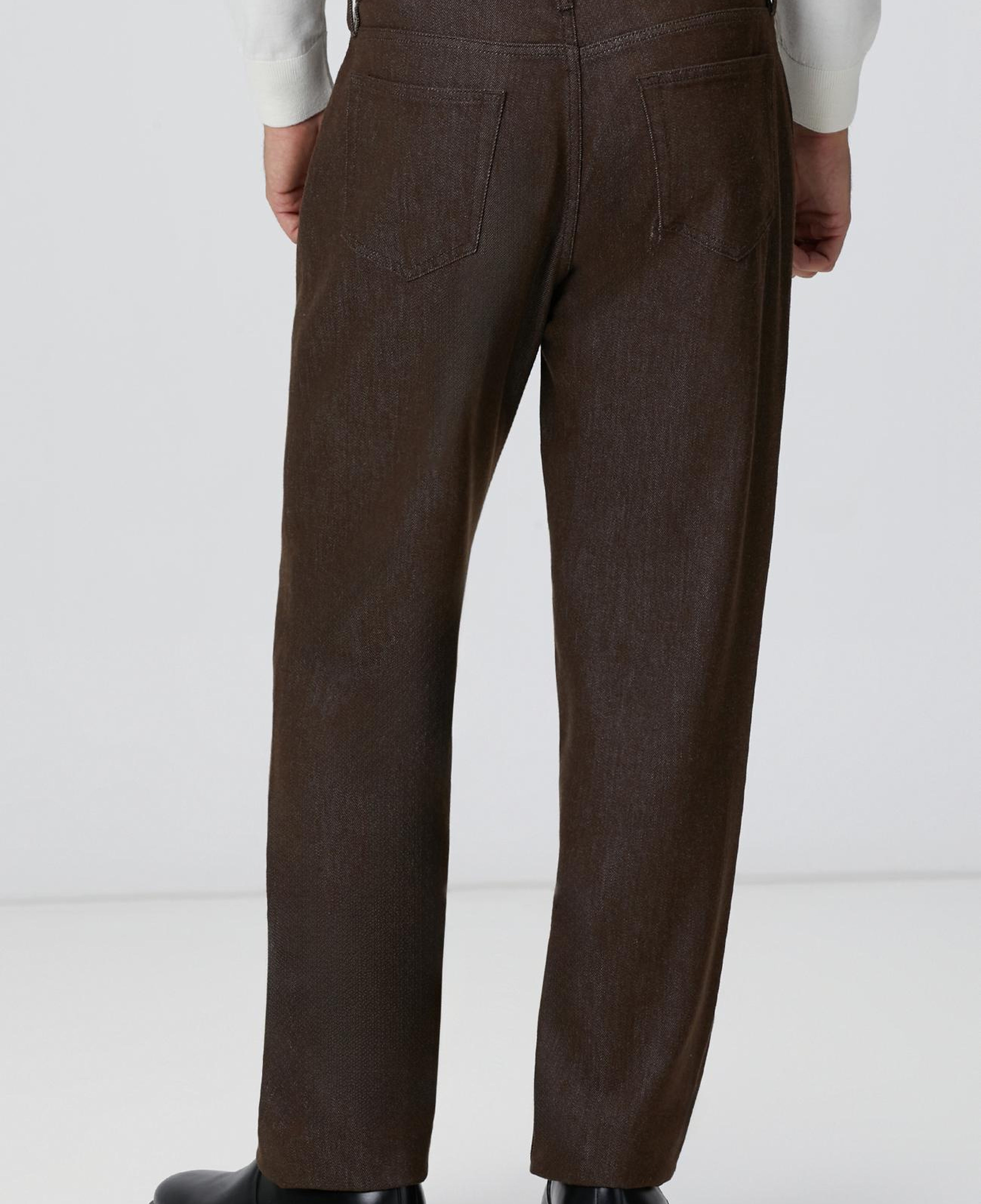 Network Erkek Kahverengi Denim Pantolon