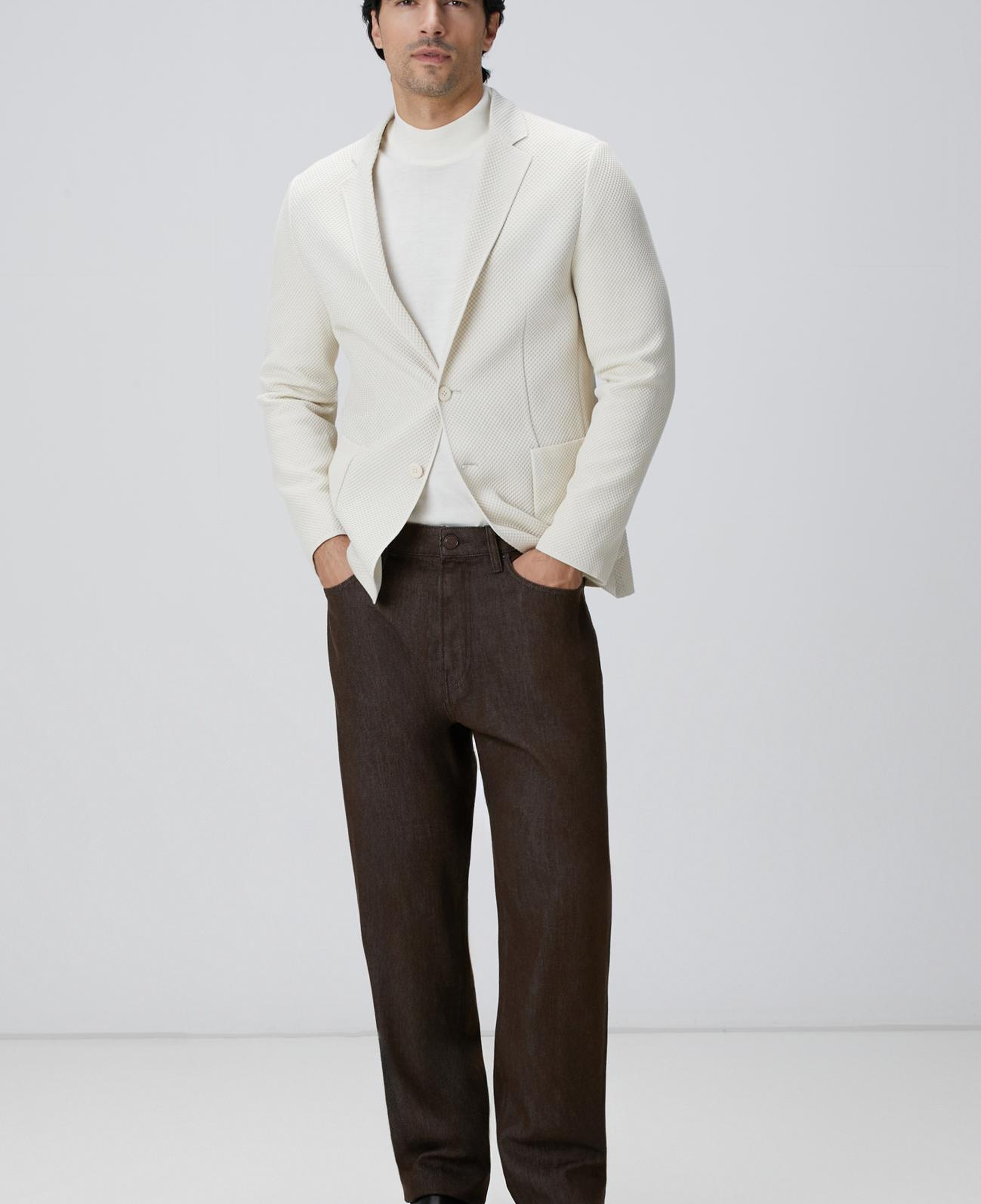 Network Erkek Kahverengi Denim Pantolon