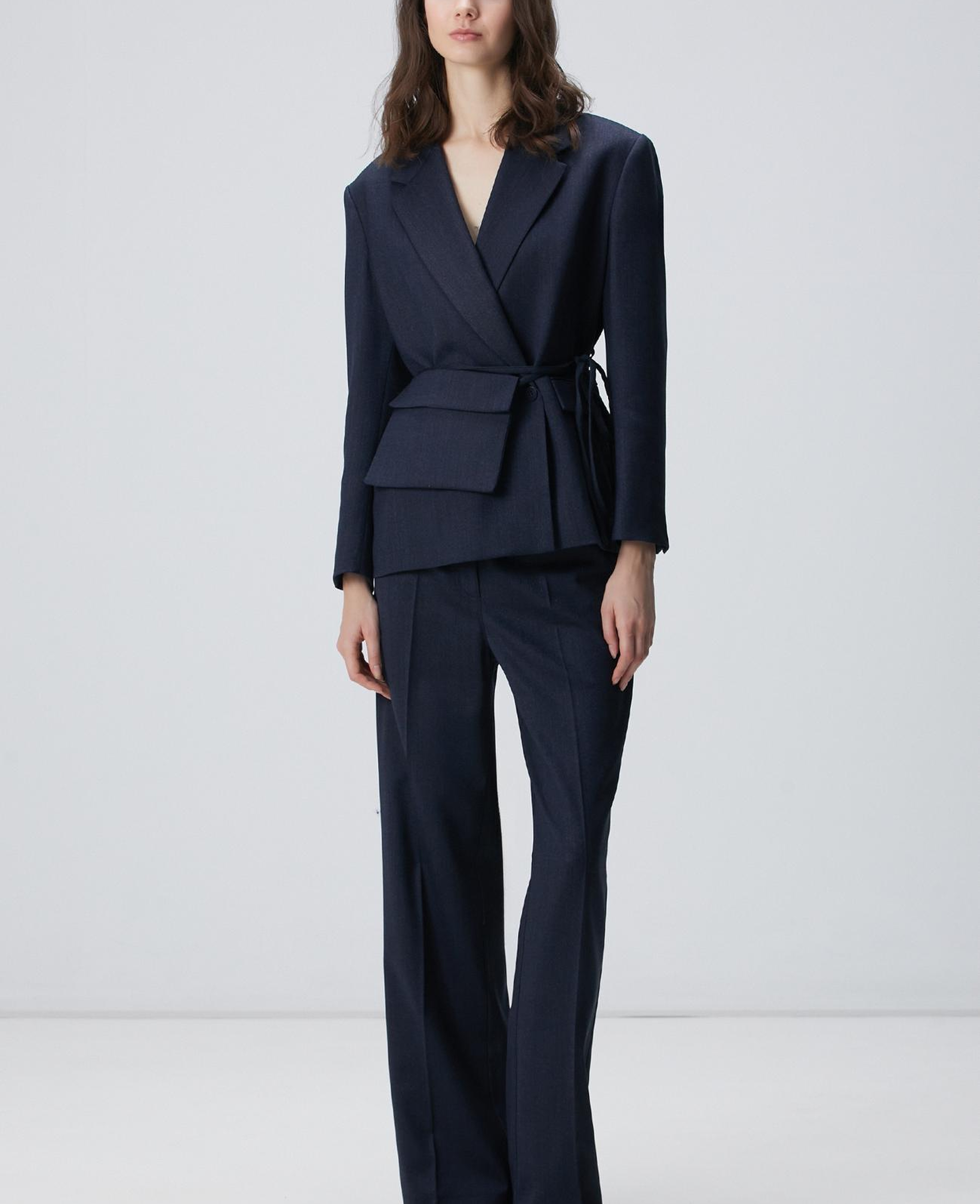 Network Kadın Lacivert Yün Karışımlı Ceket