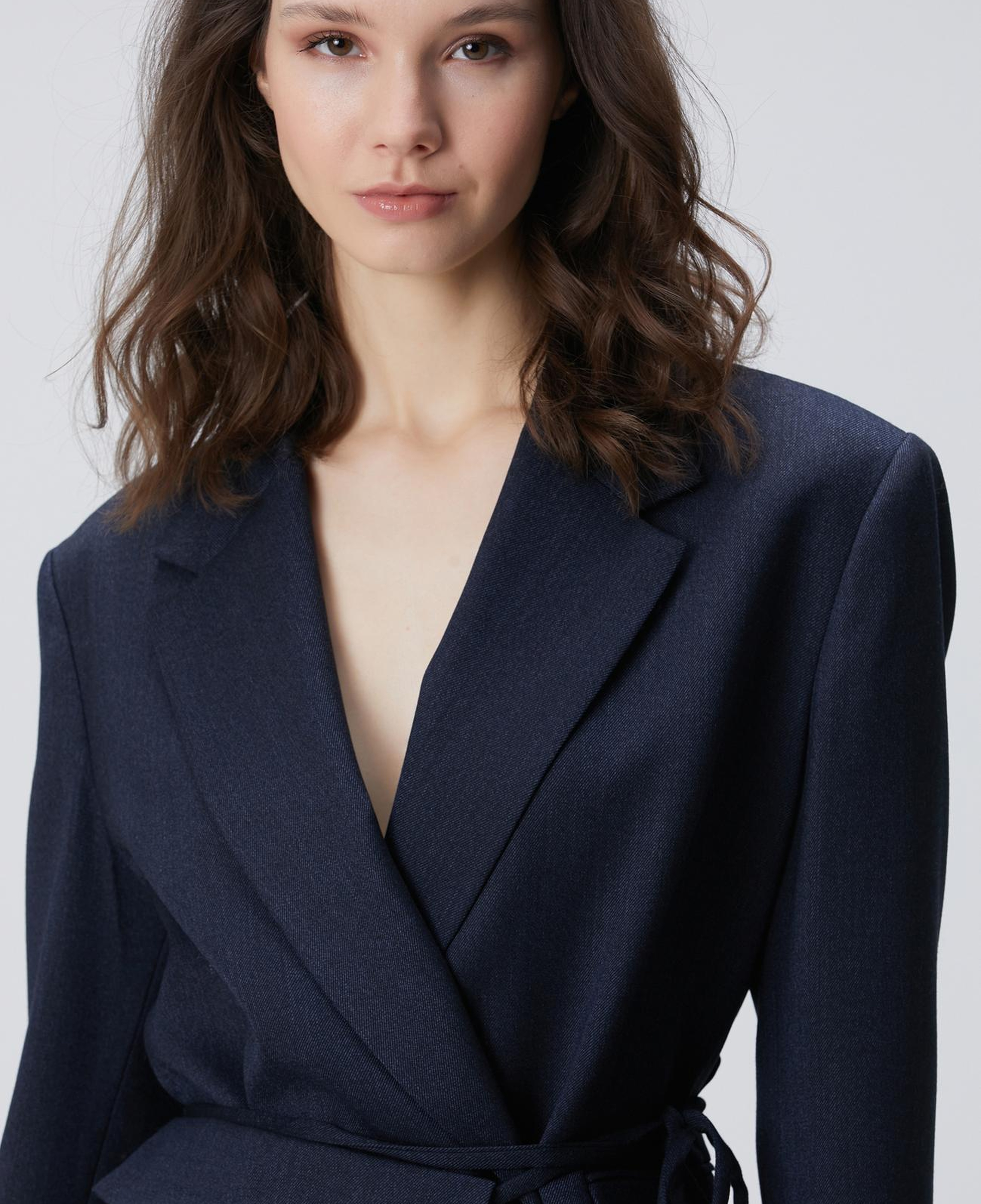 Network Kadın Lacivert Yün Karışımlı Ceket