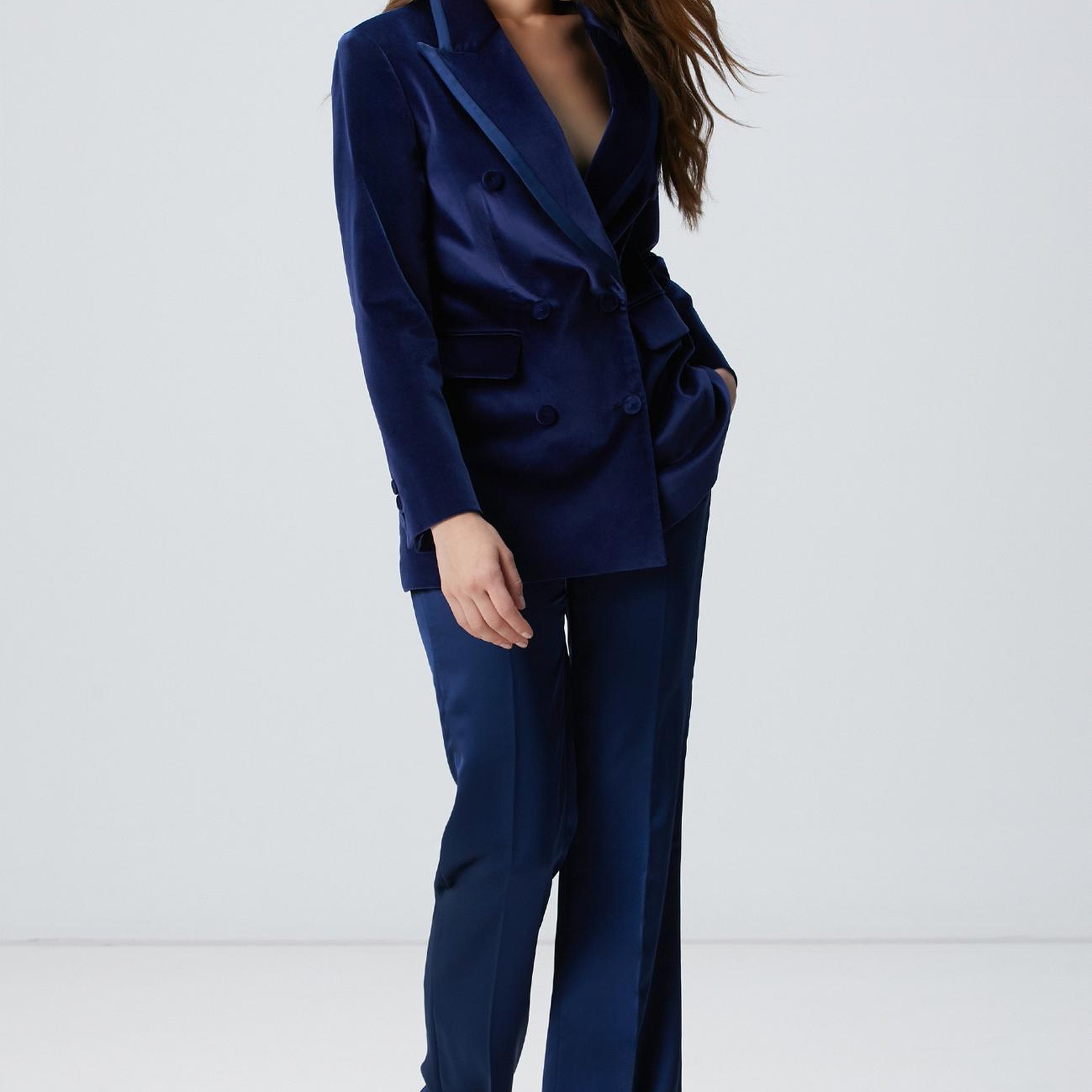 Network Kadın Gece Mavisi Ceket