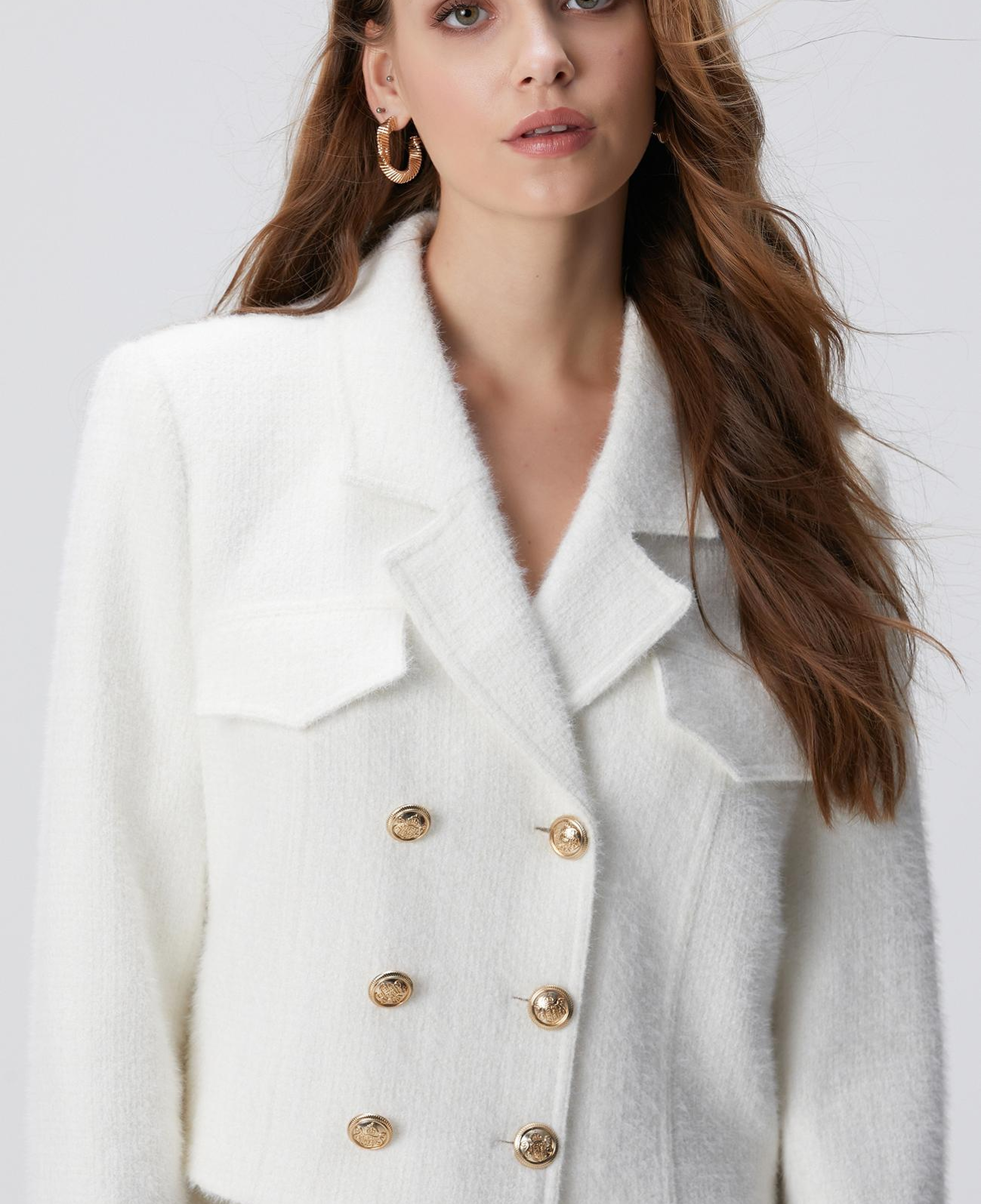 Network Kadın Kırık Beyaz Ceket