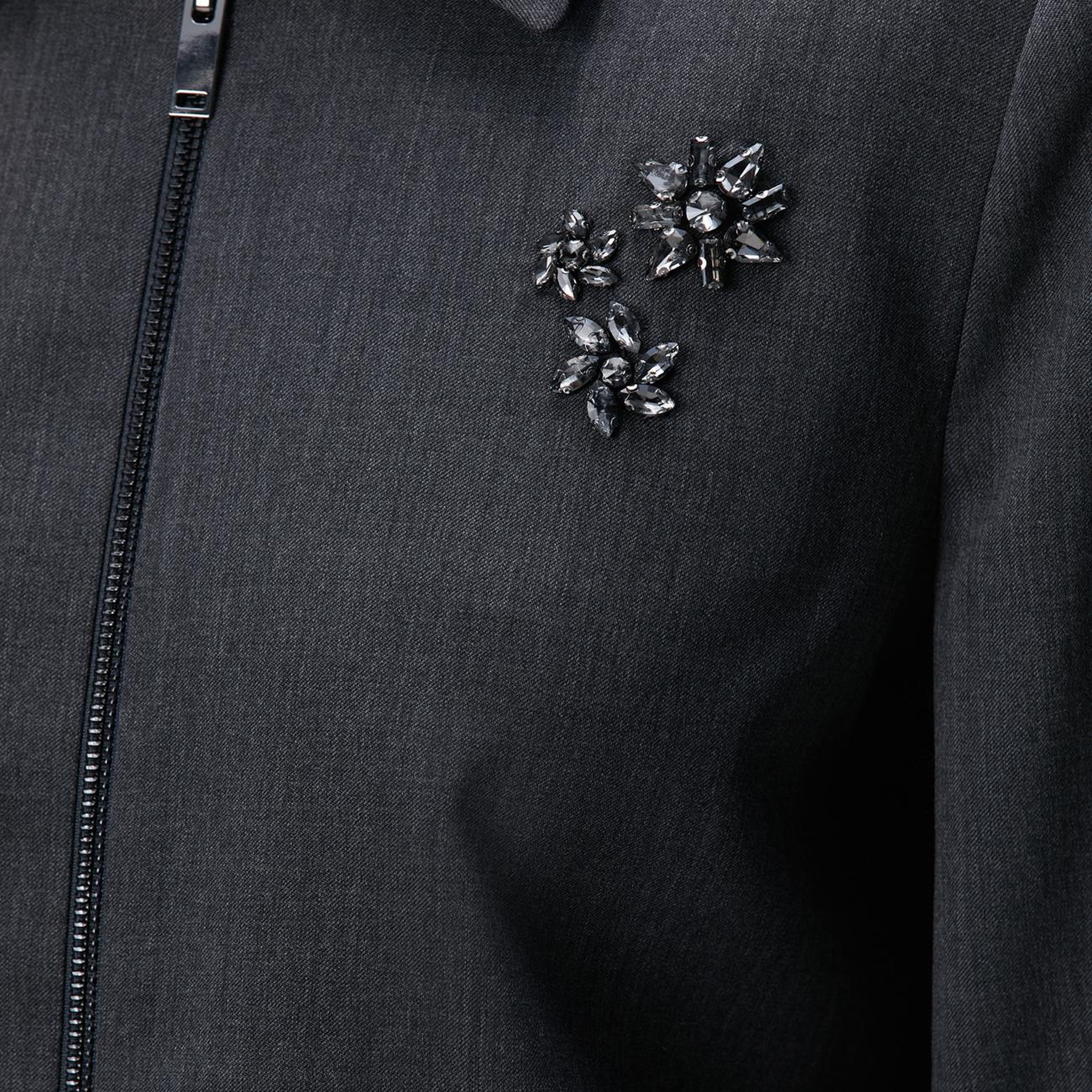 Network Kadın Koyu Gri Yün Karışımlı Ceket