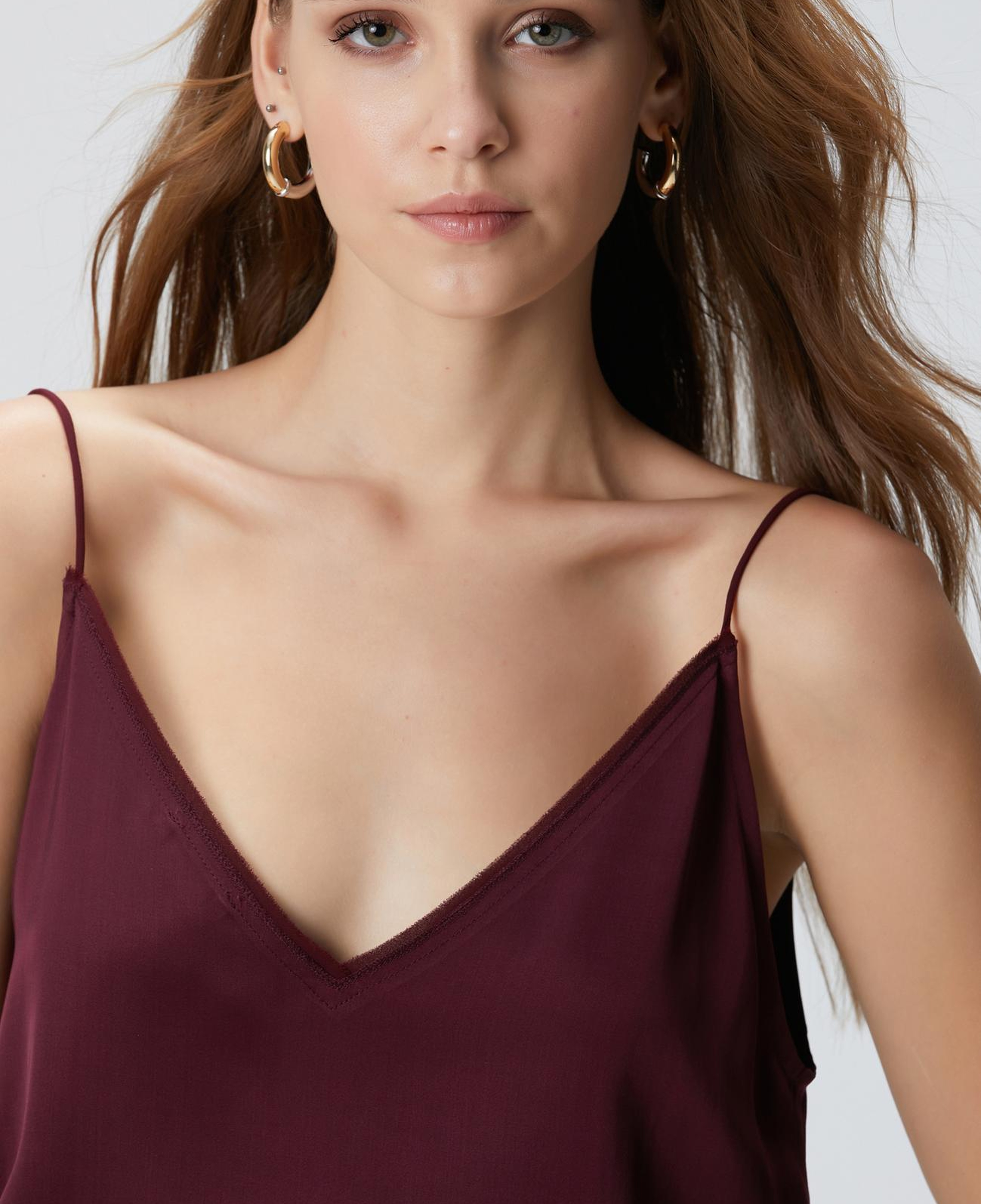 Network Kadın Bordo Bluz