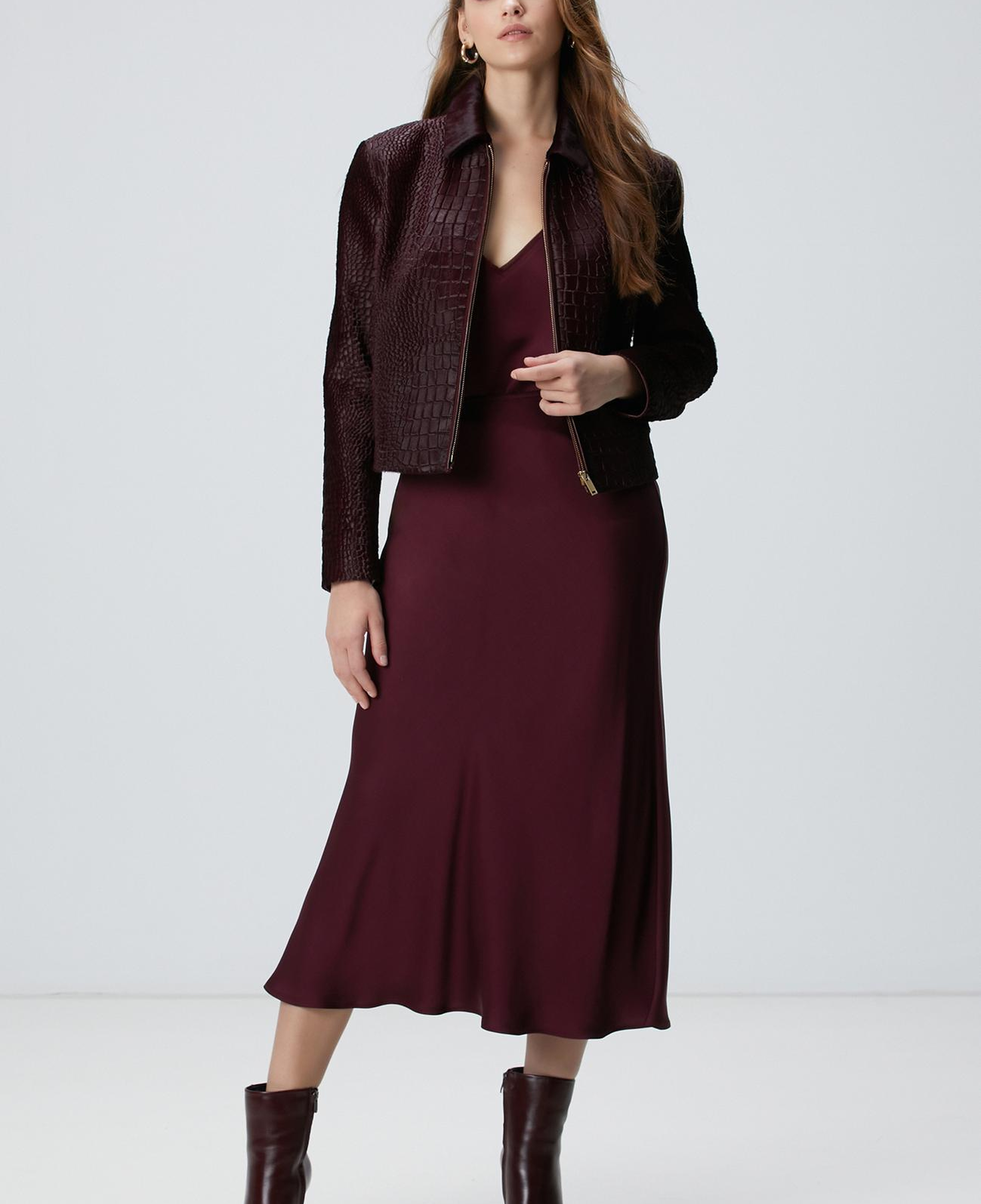 Network Kadın Bordo Bluz