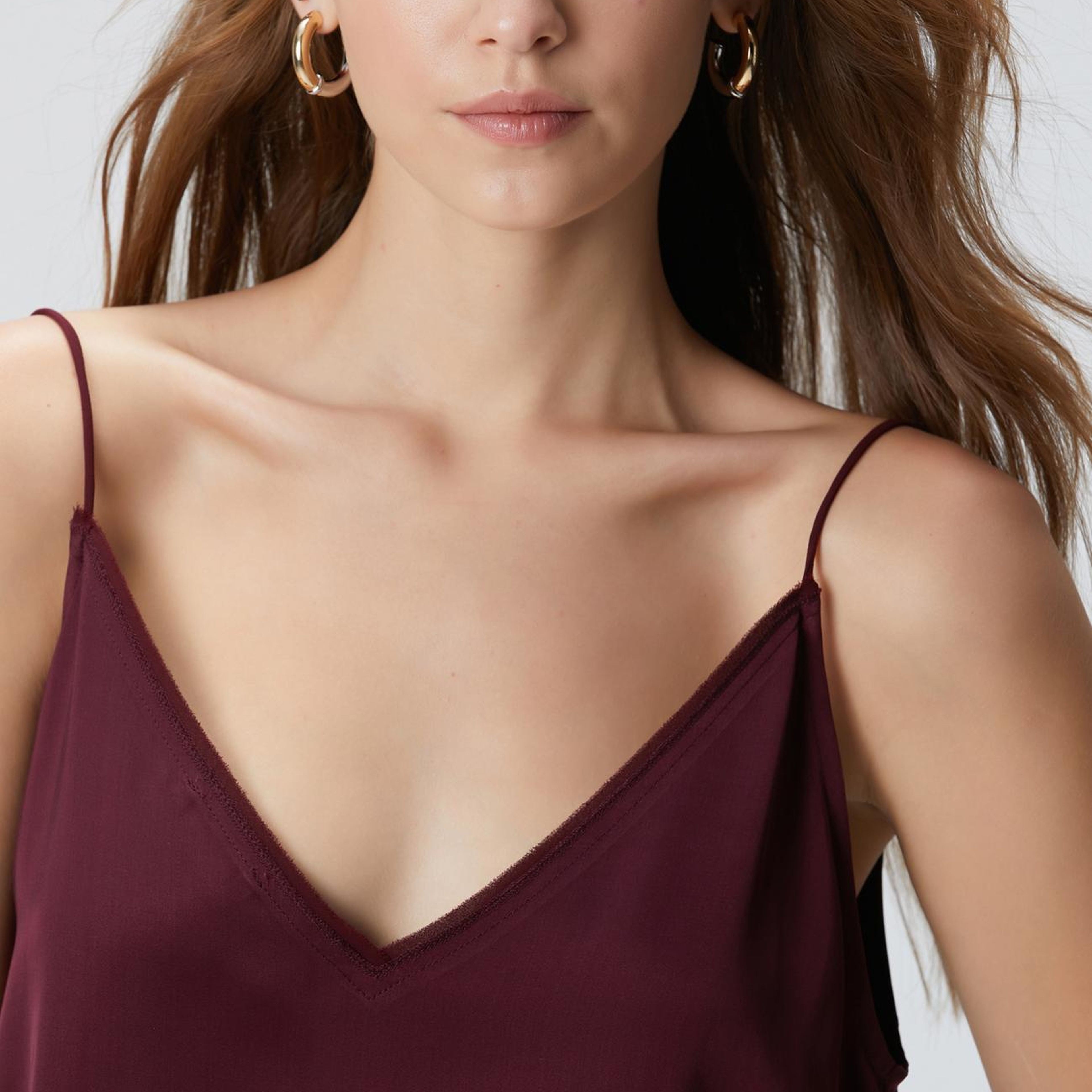 Network Kadın Bordo Bluz