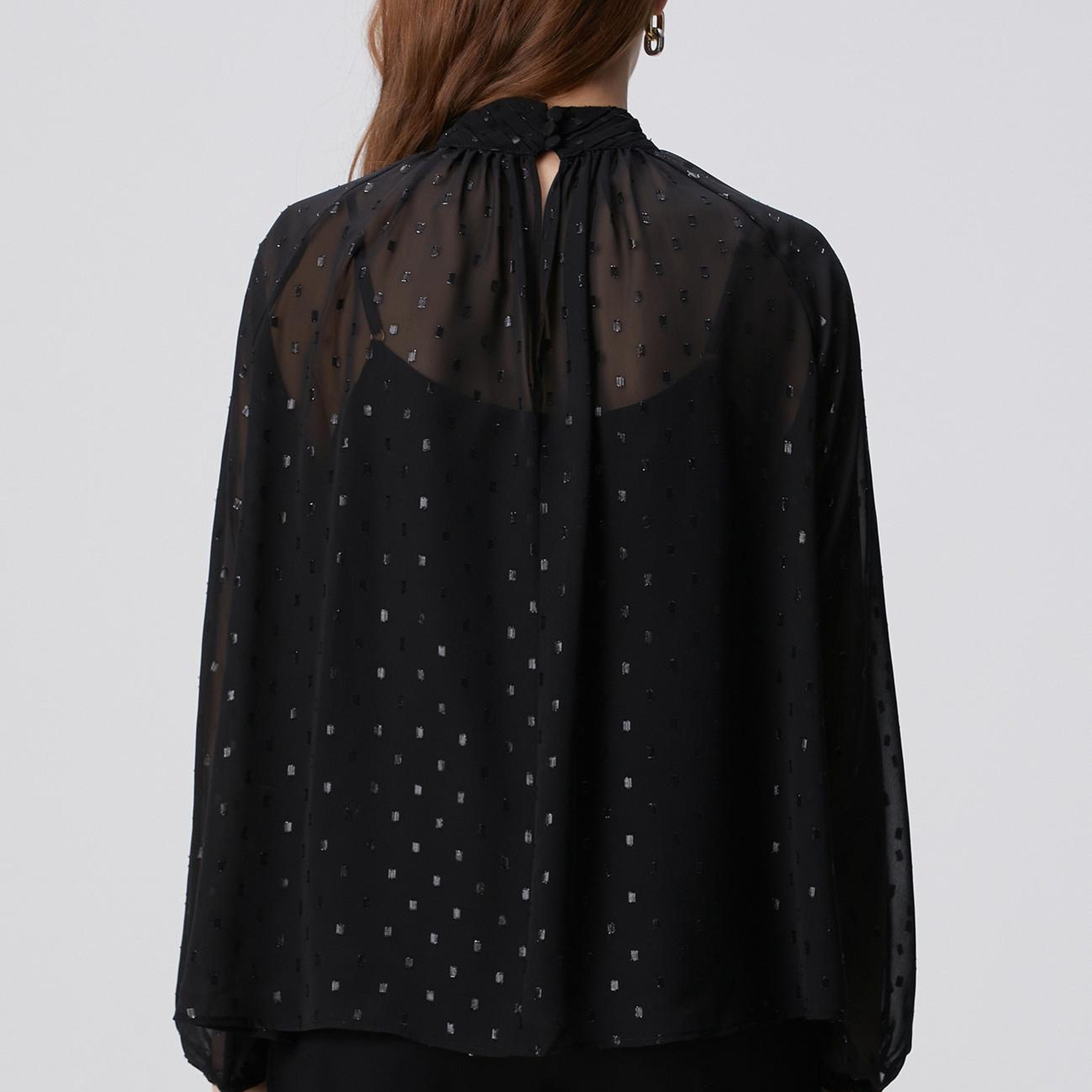 Network Kadın Siyah Desenli Bluz