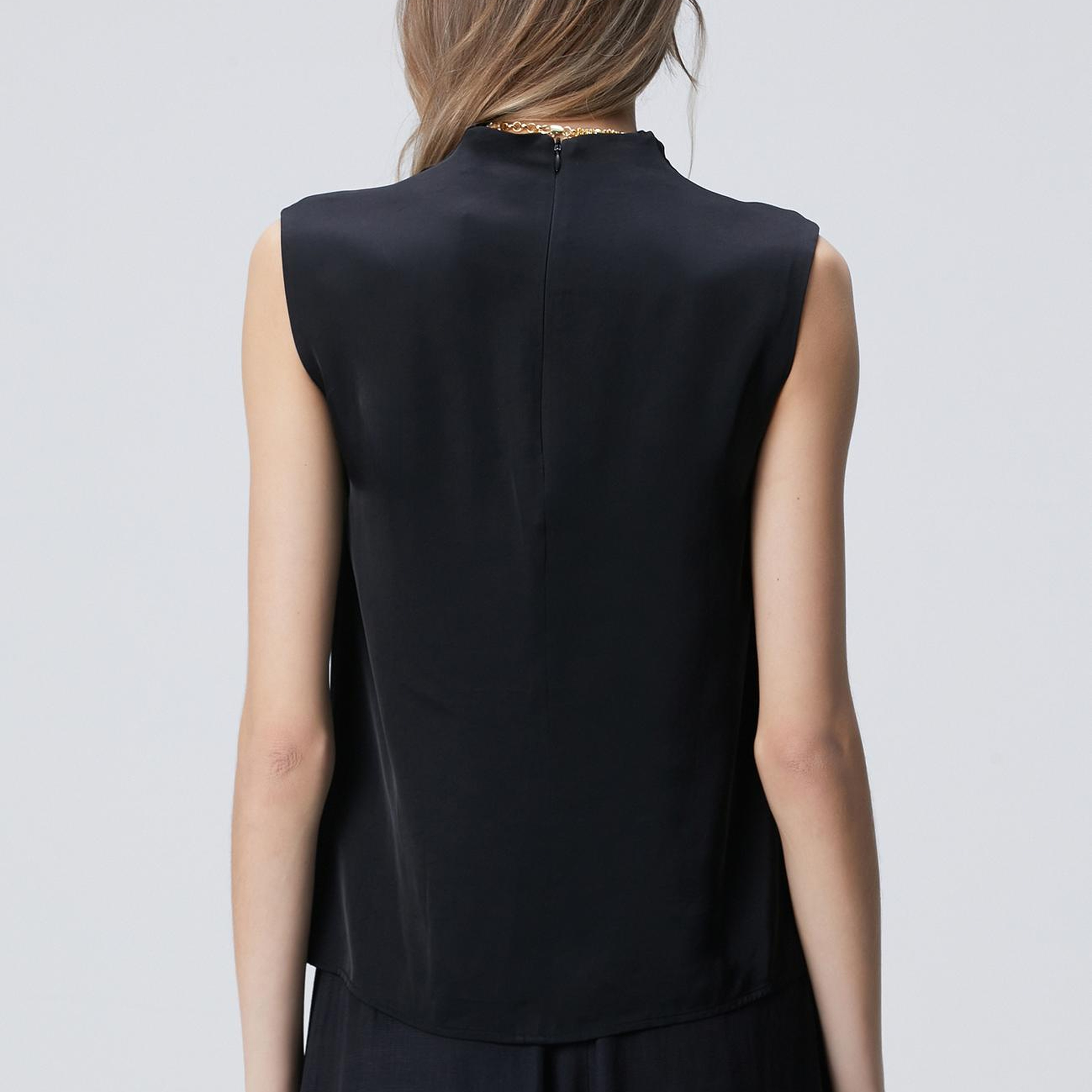 Network Kadın Siyah Degaje Yaka Bluz