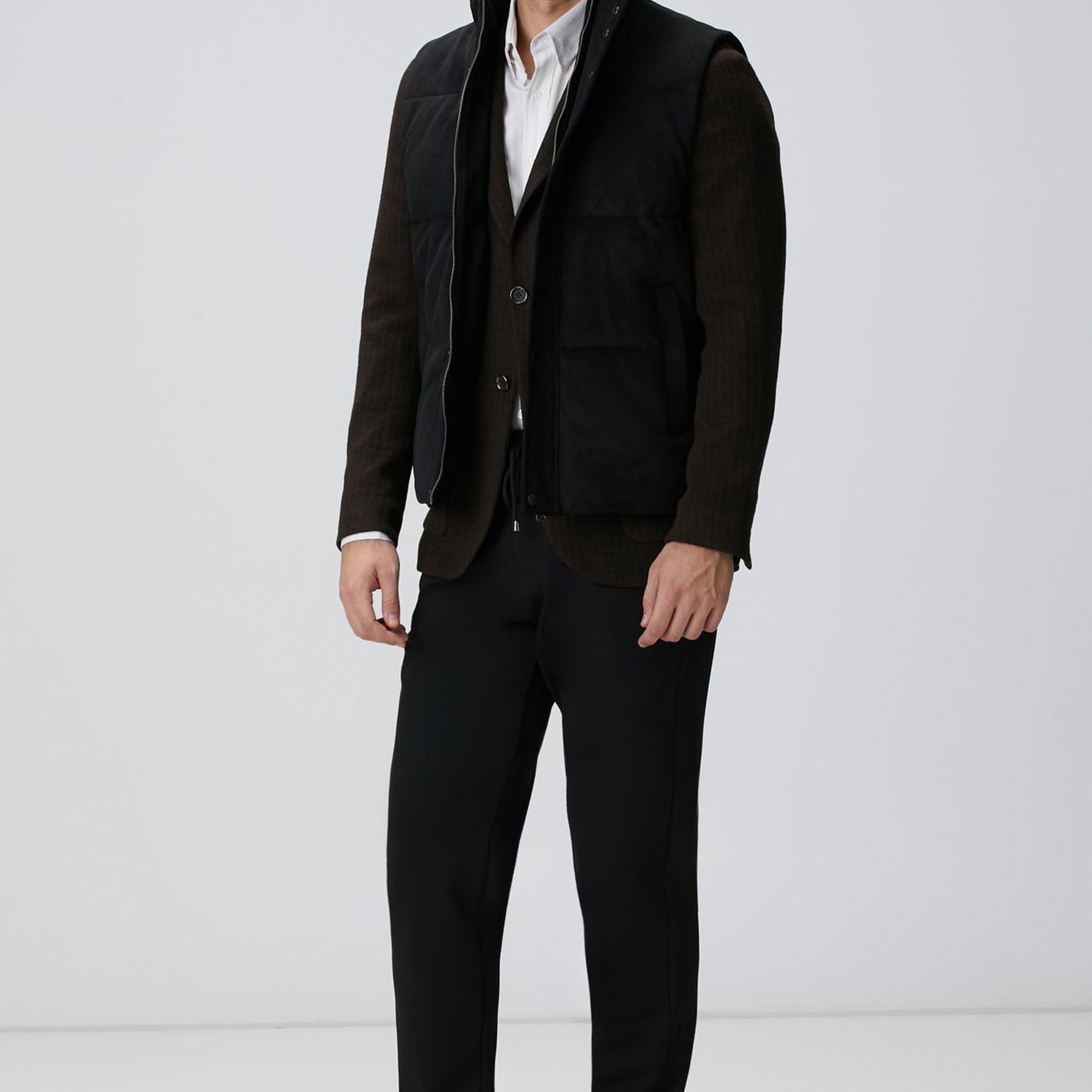 Network Erkek Beyaz Çizgili Gömlek