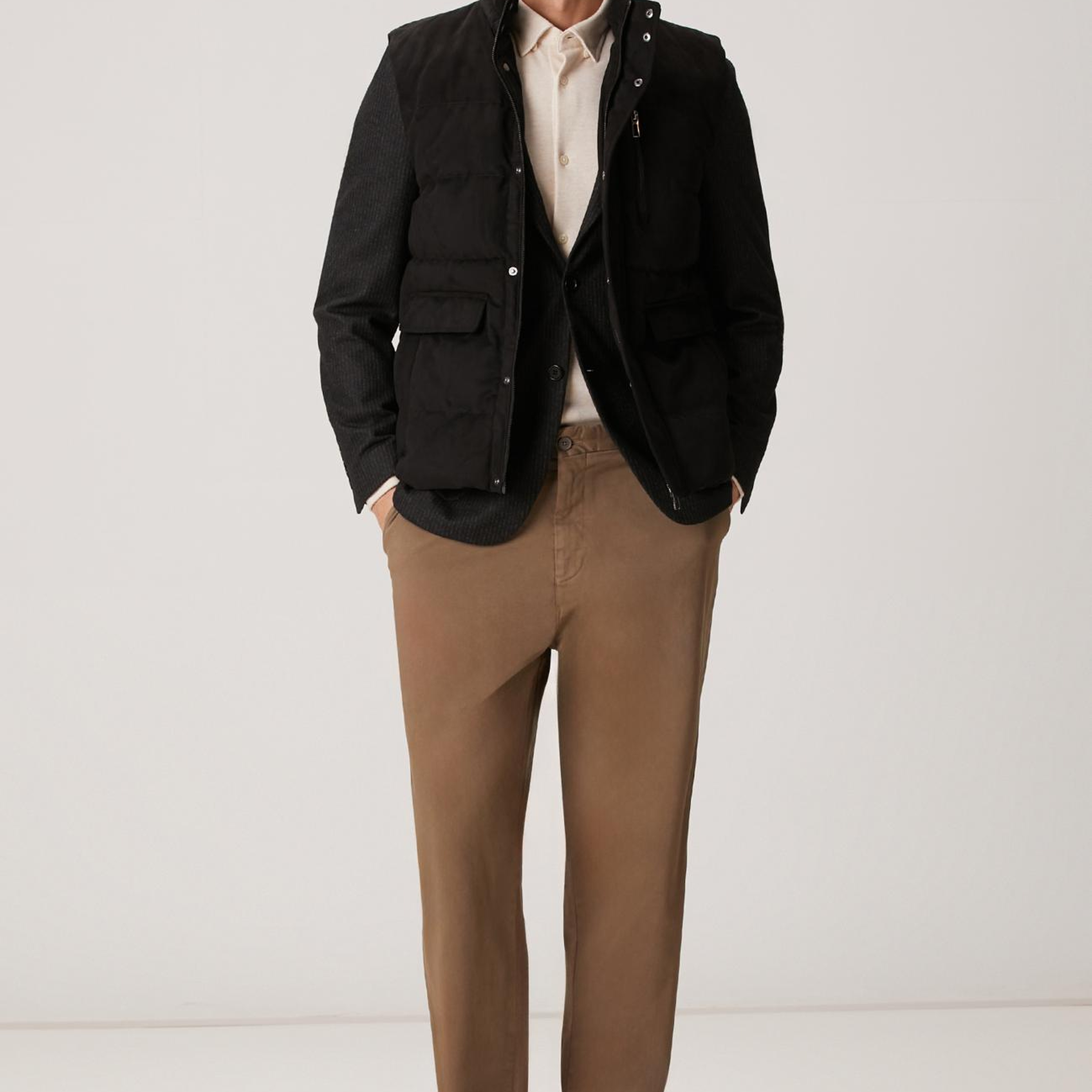 Network Erkek Bej Yün Karışımlı Örme Gömlek