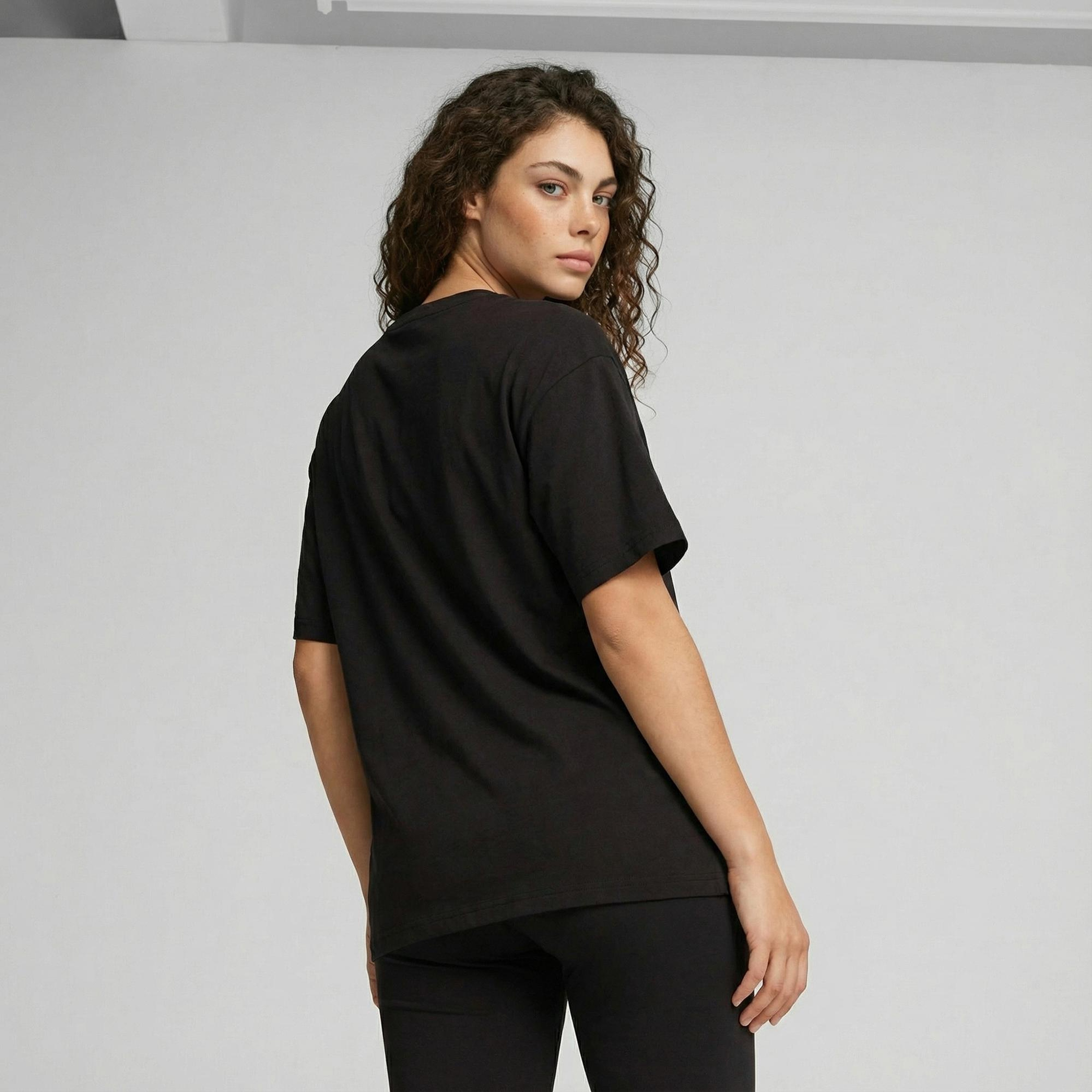 Puma Essential Relaxed Kadın Siyah T-Shirt