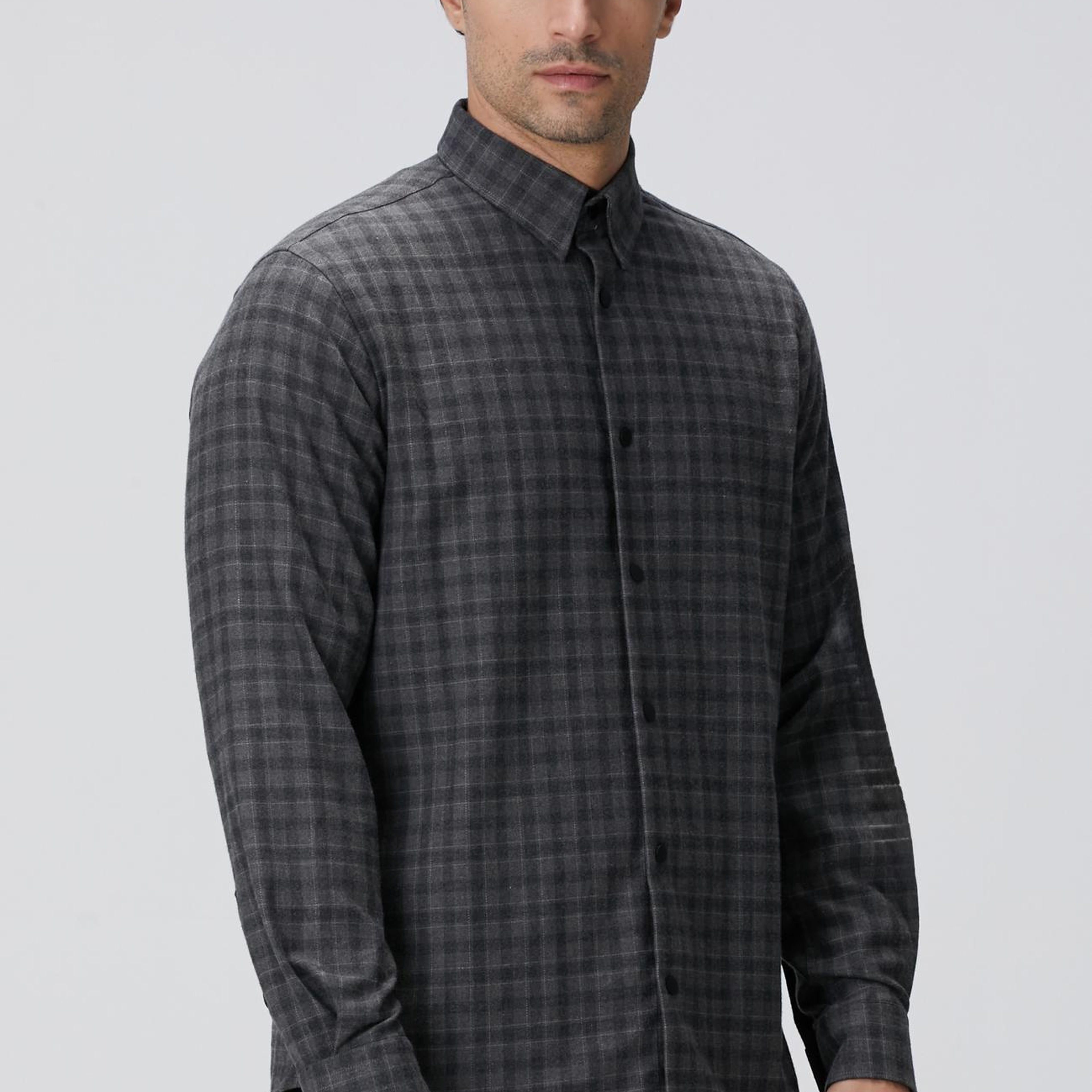 Network Erkek Antrasit Ekose Desenli Gömlek