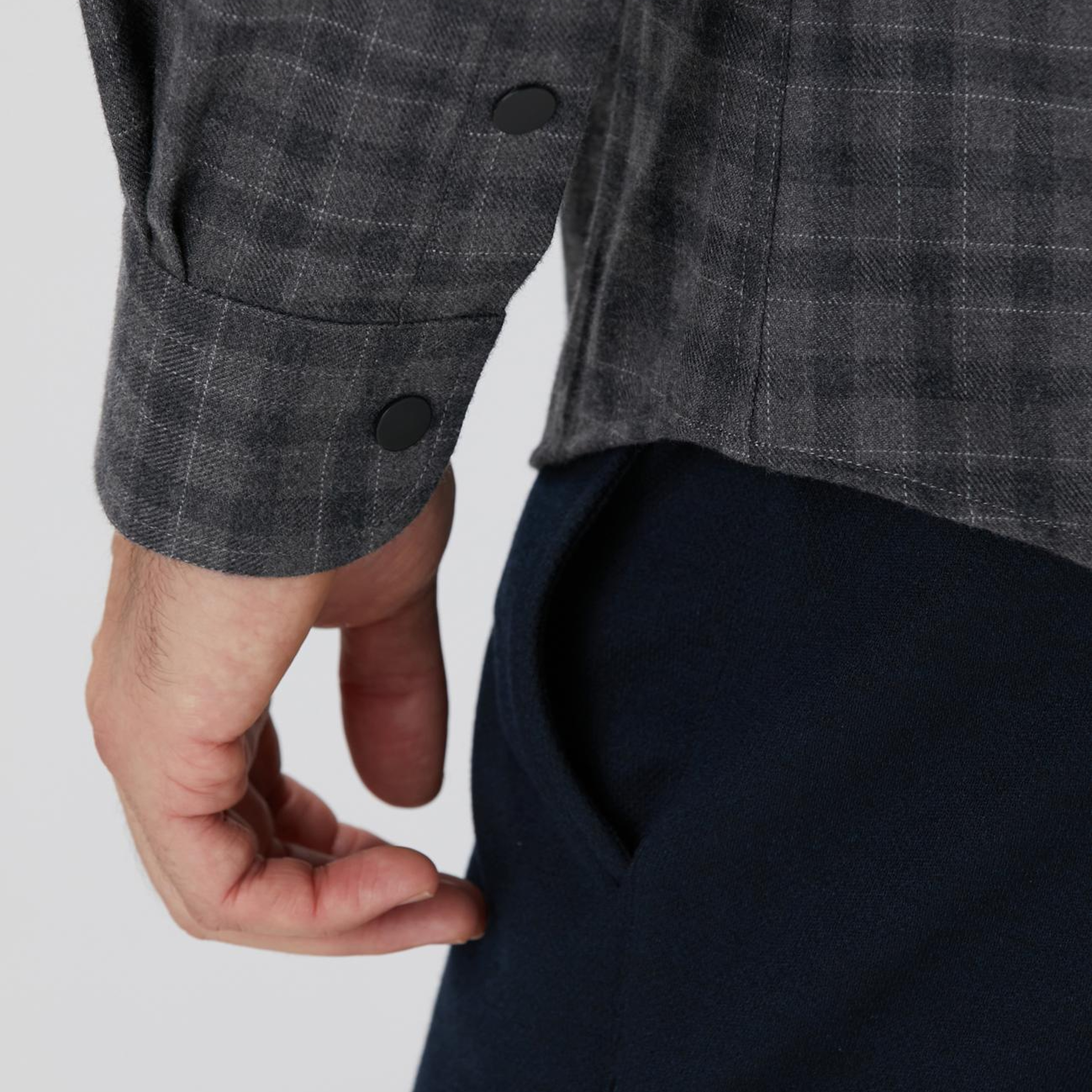 Network Erkek Antrasit Ekose Desenli Gömlek