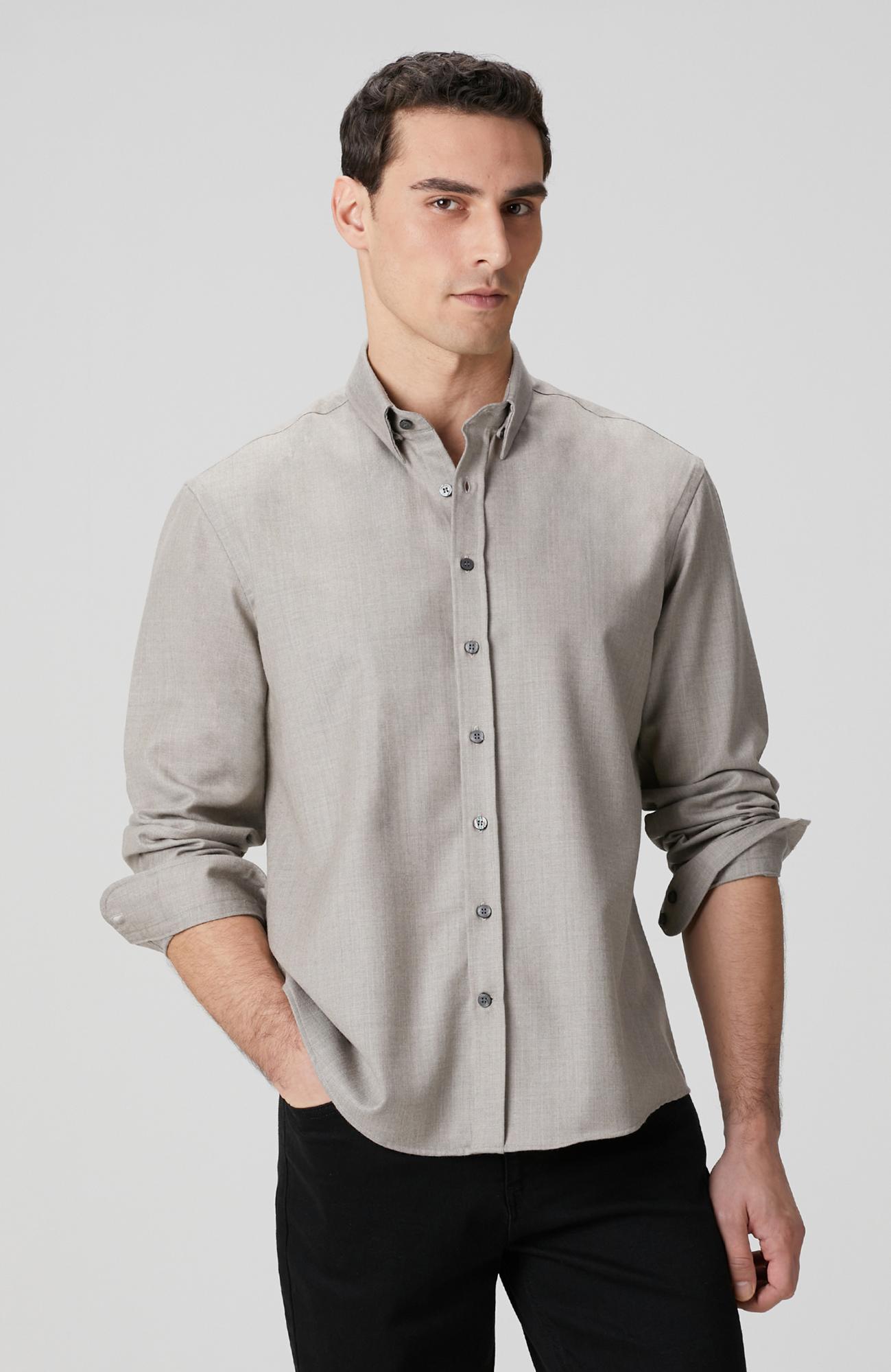 Network Erkek Limited Vizon Yün Karışımlı Gömlek