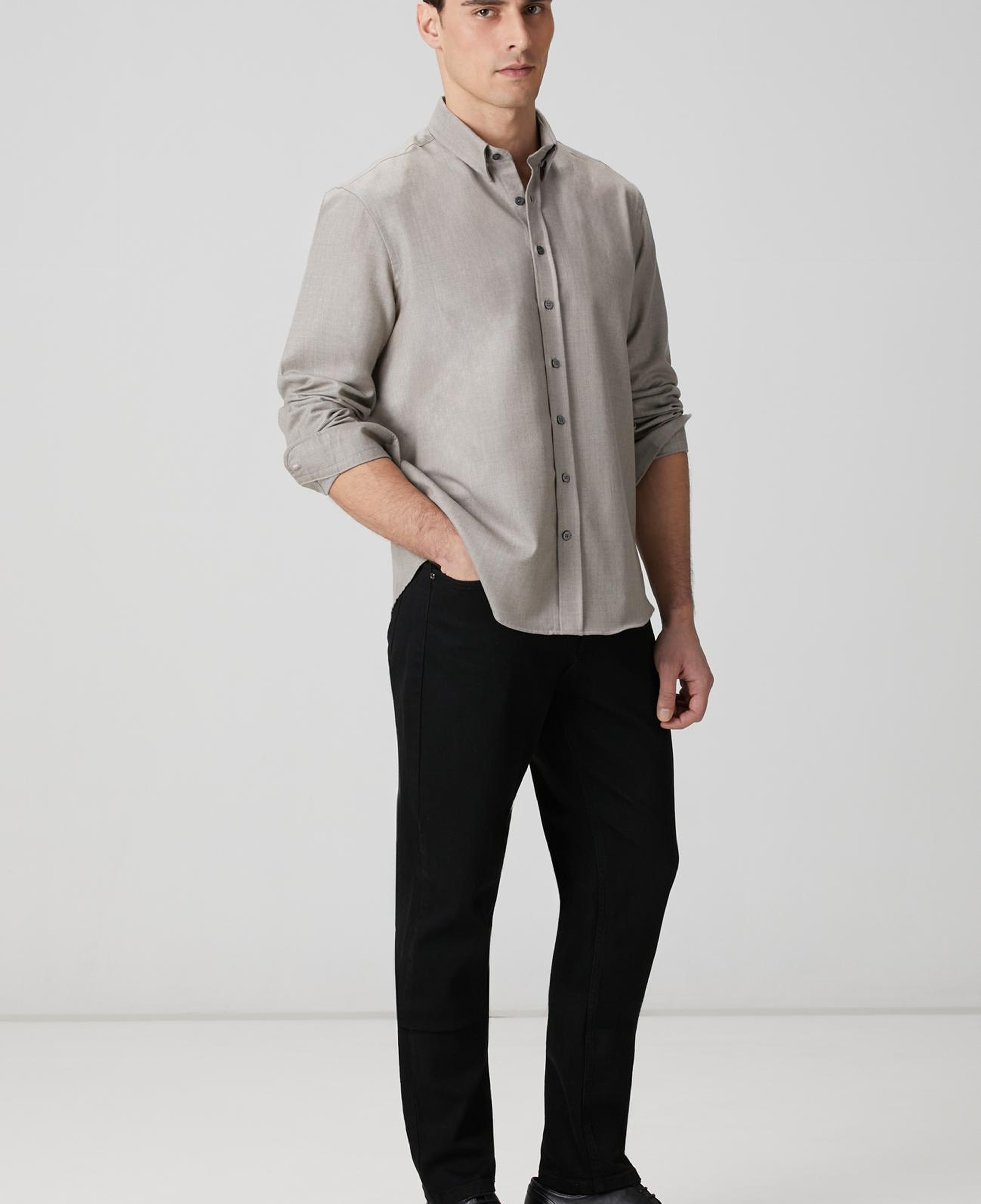 Network Erkek Limited Vizon Yün Karışımlı Gömlek