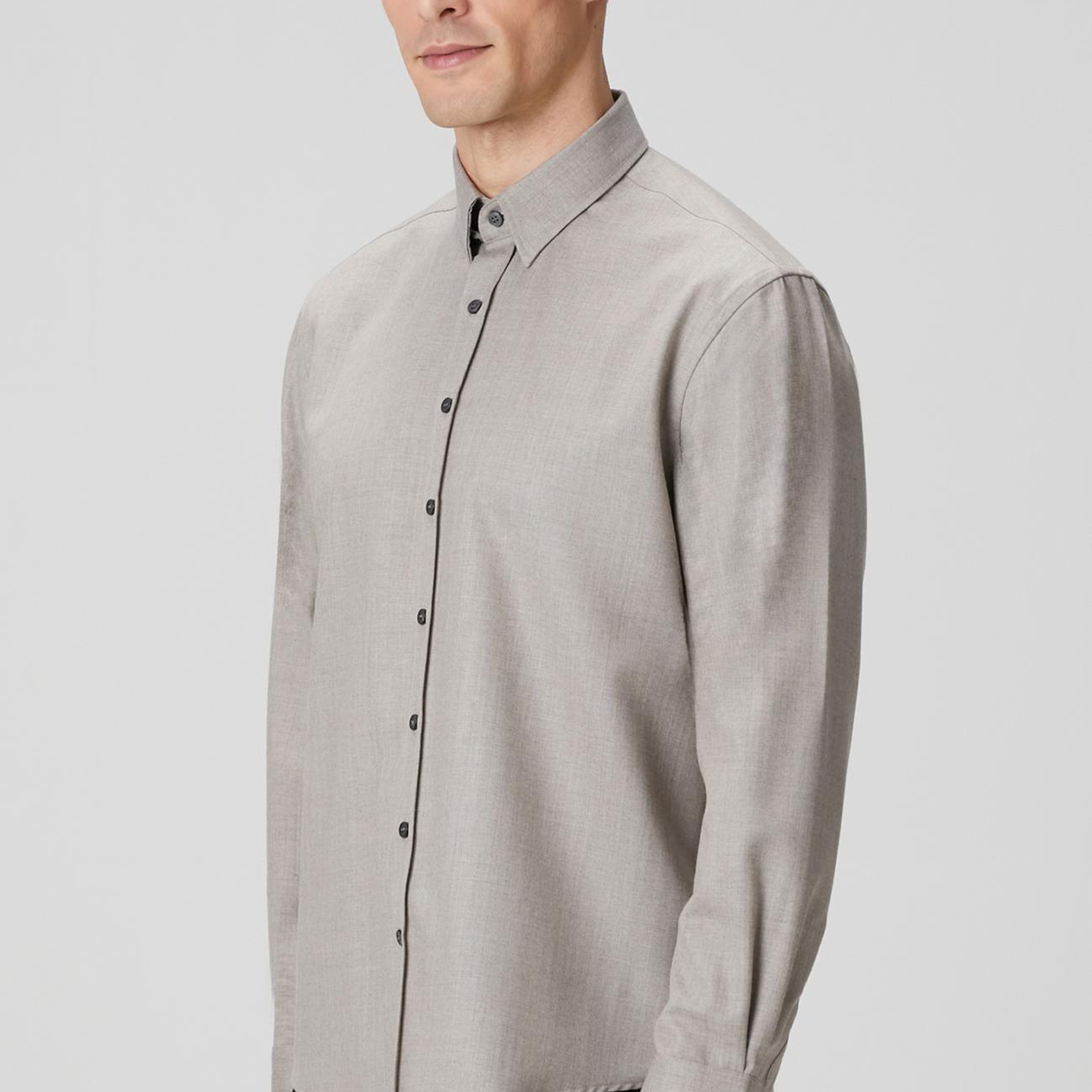 Network Erkek Limited Vizon Yün Karışımlı Gömlek