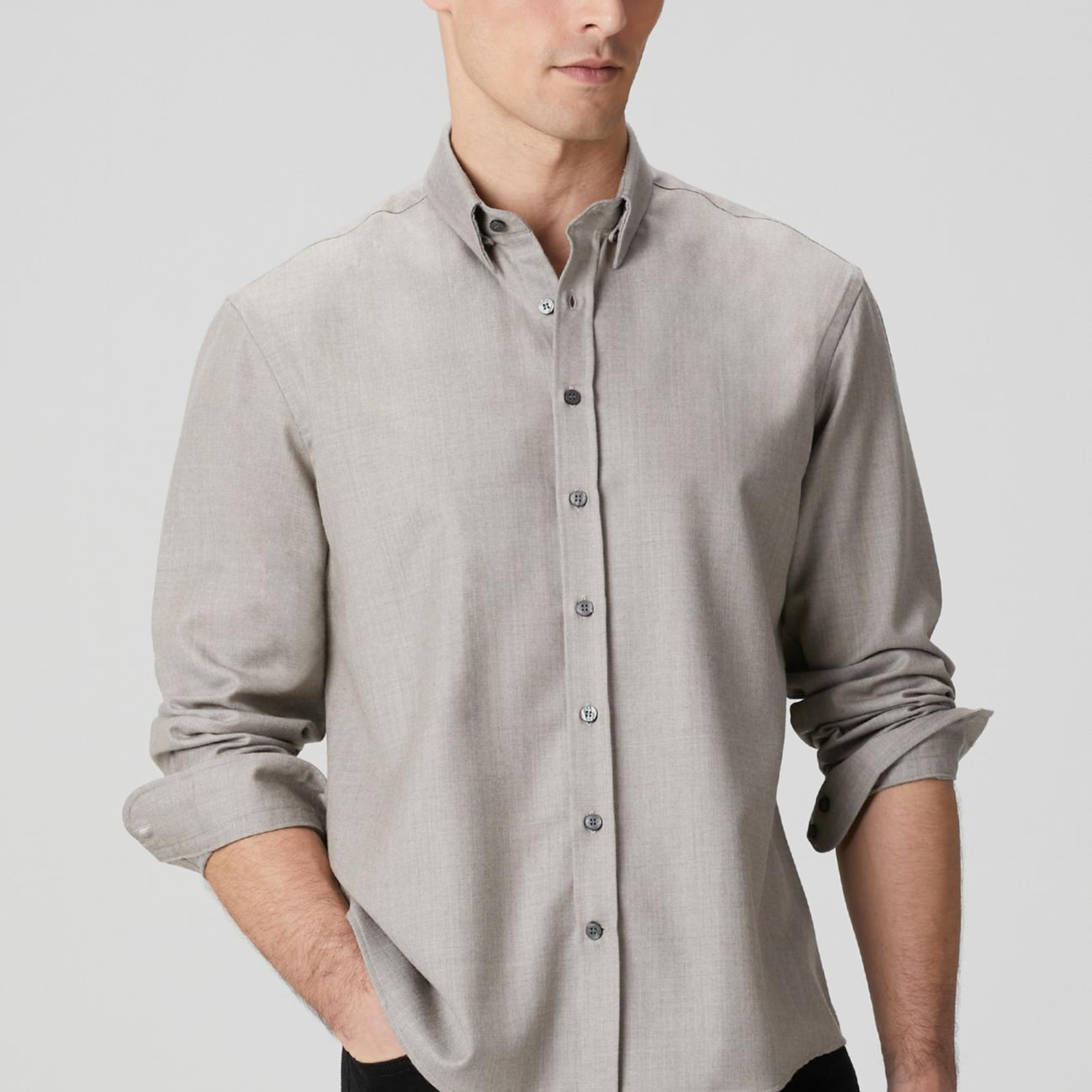 Network Erkek Limited Vizon Yün Karışımlı Gömlek