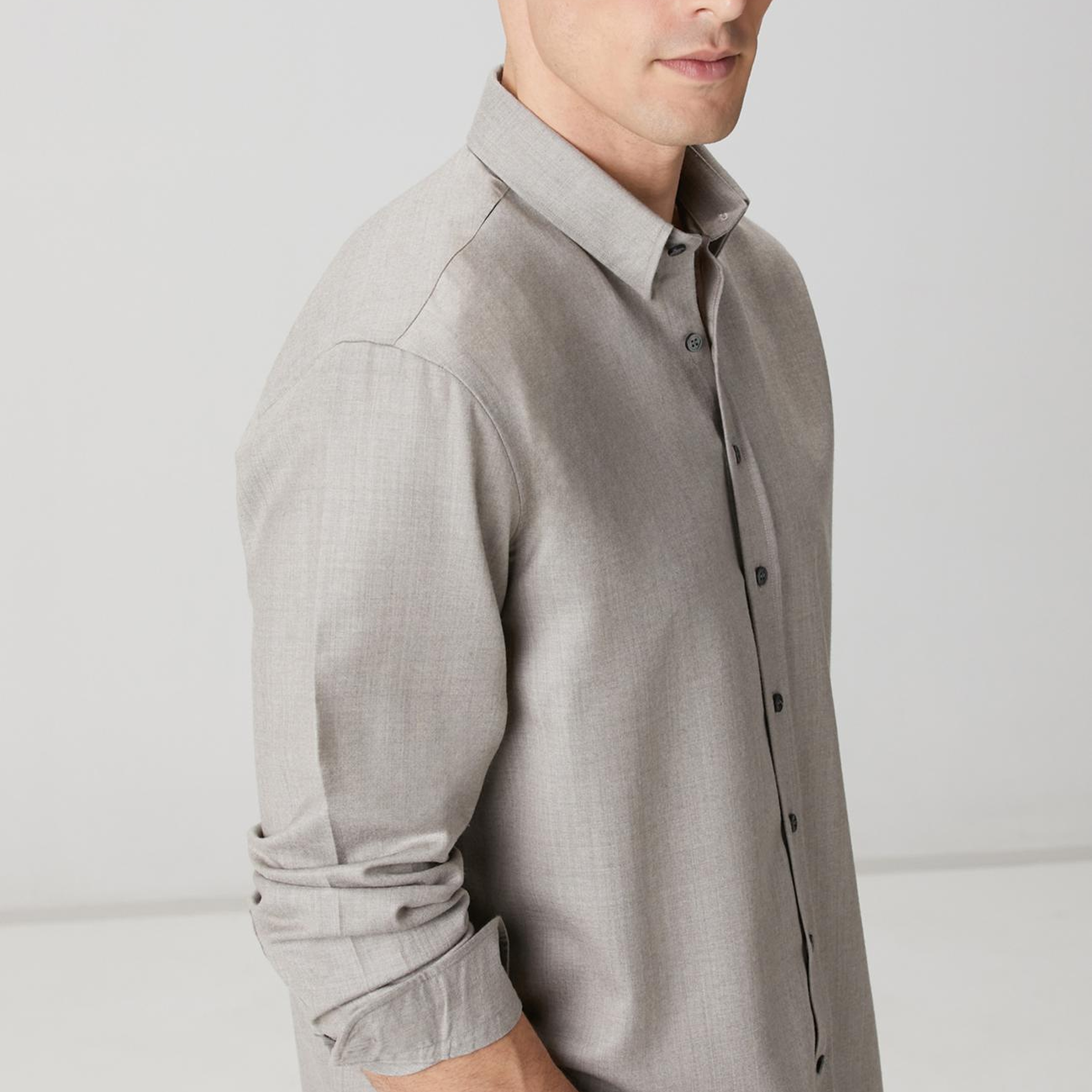 Network Erkek Limited Vizon Yün Karışımlı Gömlek