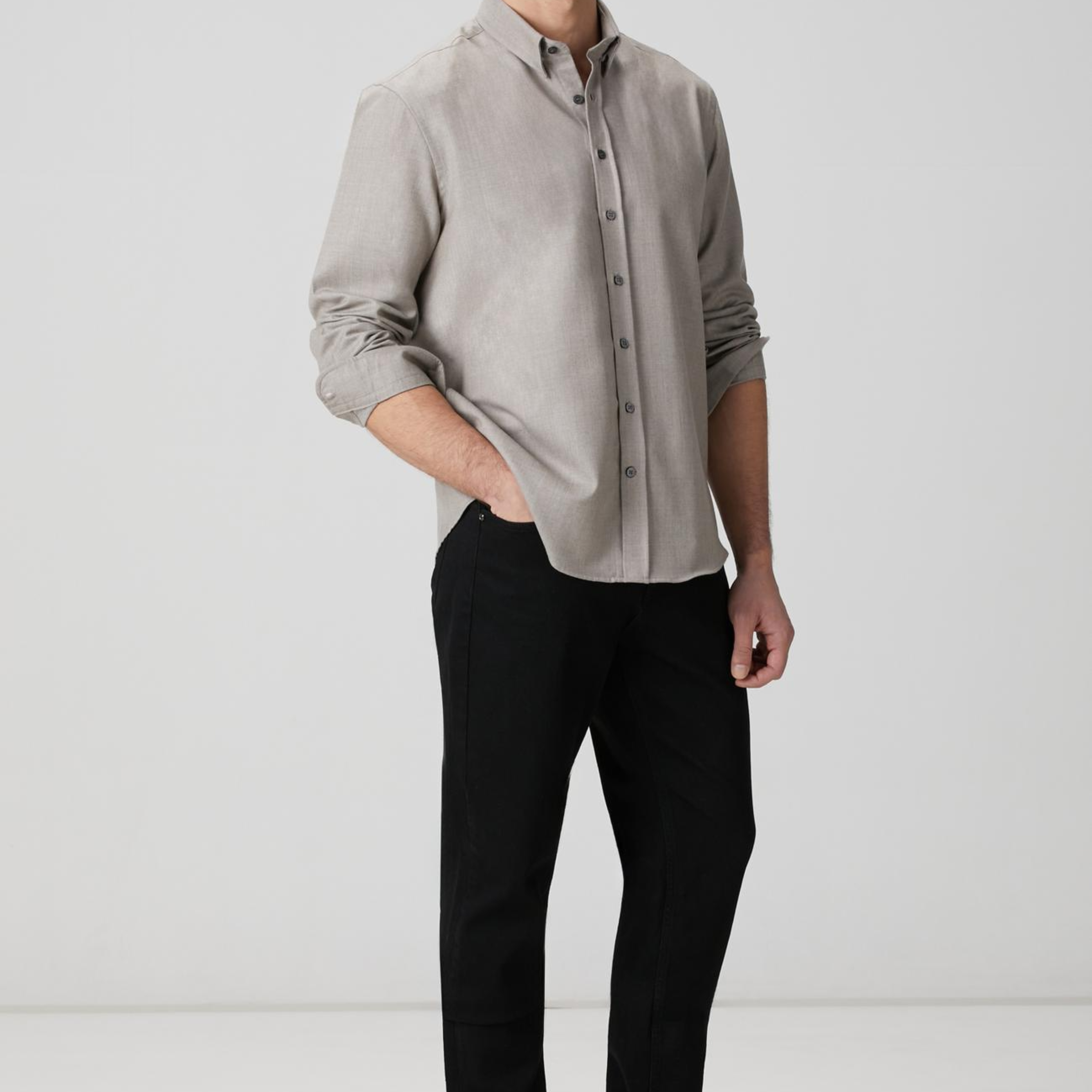 Network Erkek Limited Vizon Yün Karışımlı Gömlek