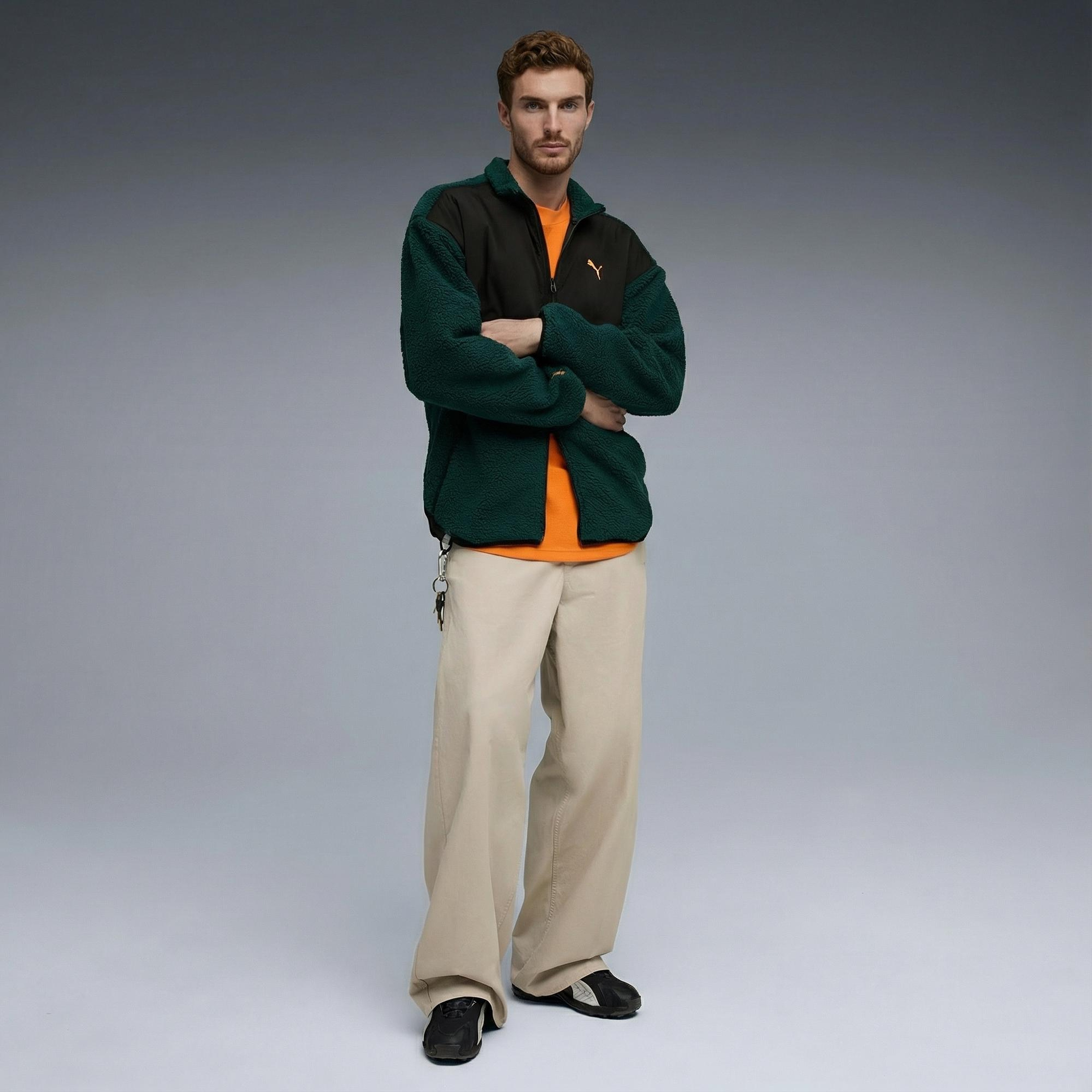 Puma TECH Soft Tech Erkek Yeşil Ceket