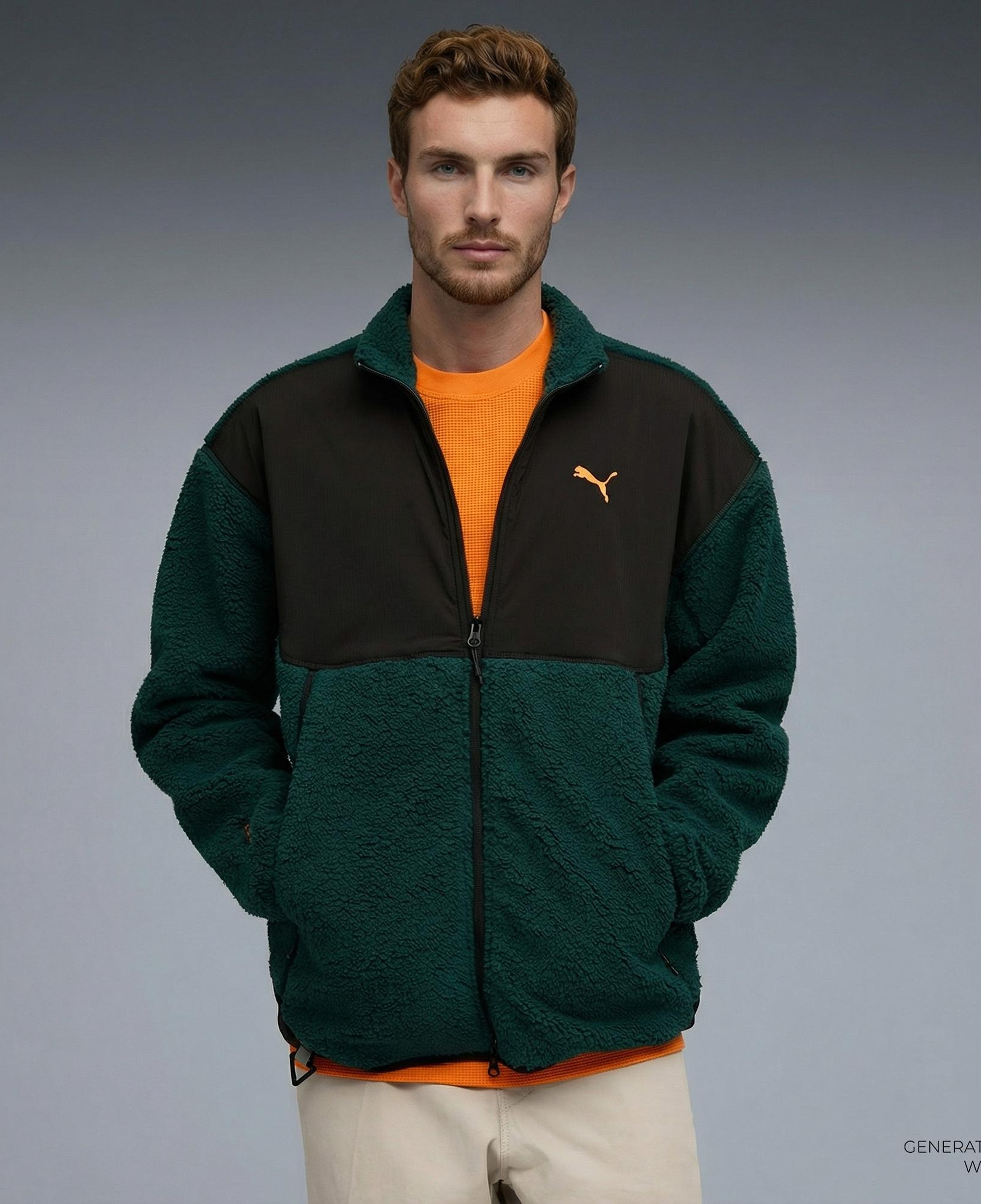 Puma TECH Soft Tech  Erkek Yeşil Ceket