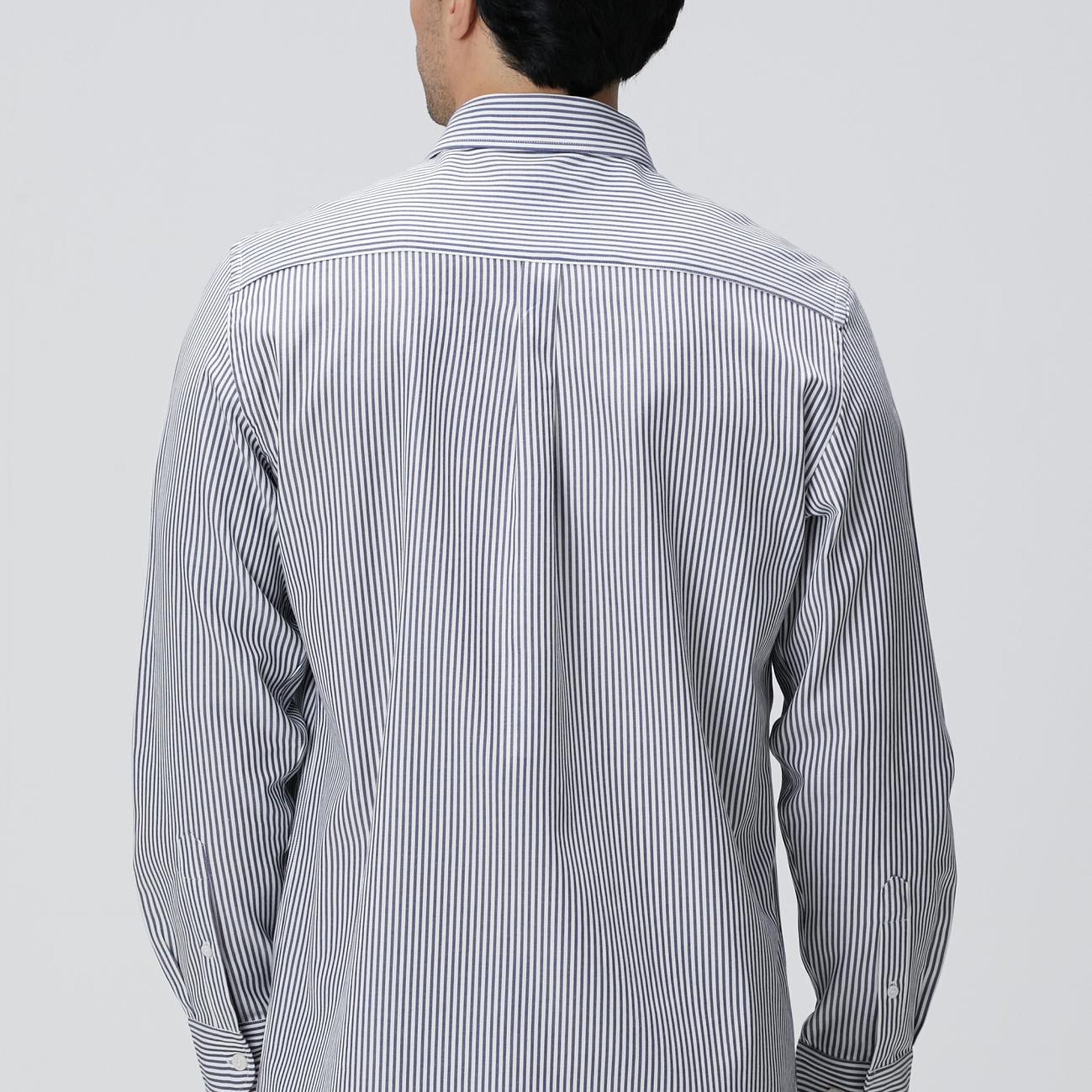 Network Erkek Indigo Çizgi Desenli Gömlek