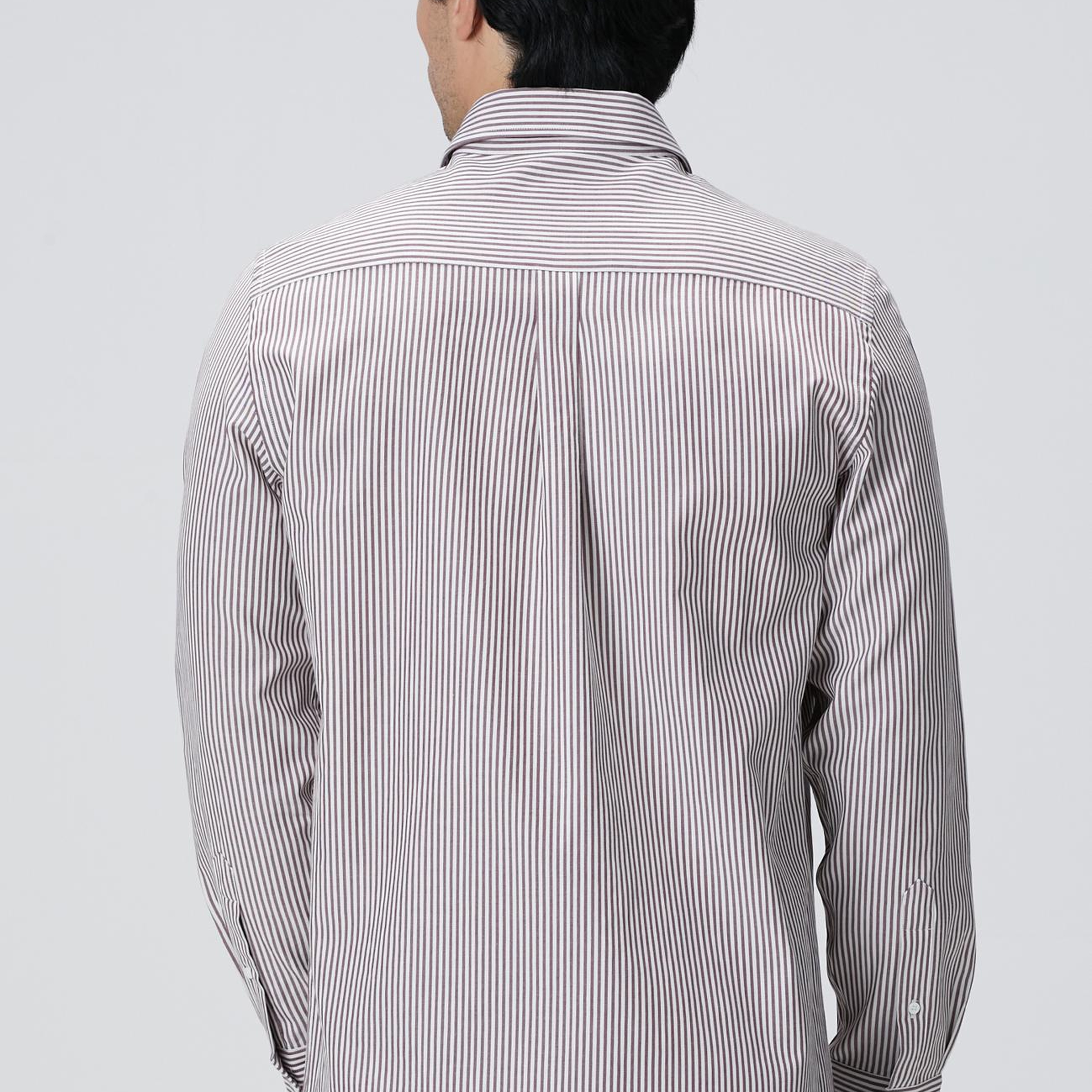 Network Erkek Bordo Çizgi Desenli Gömlek